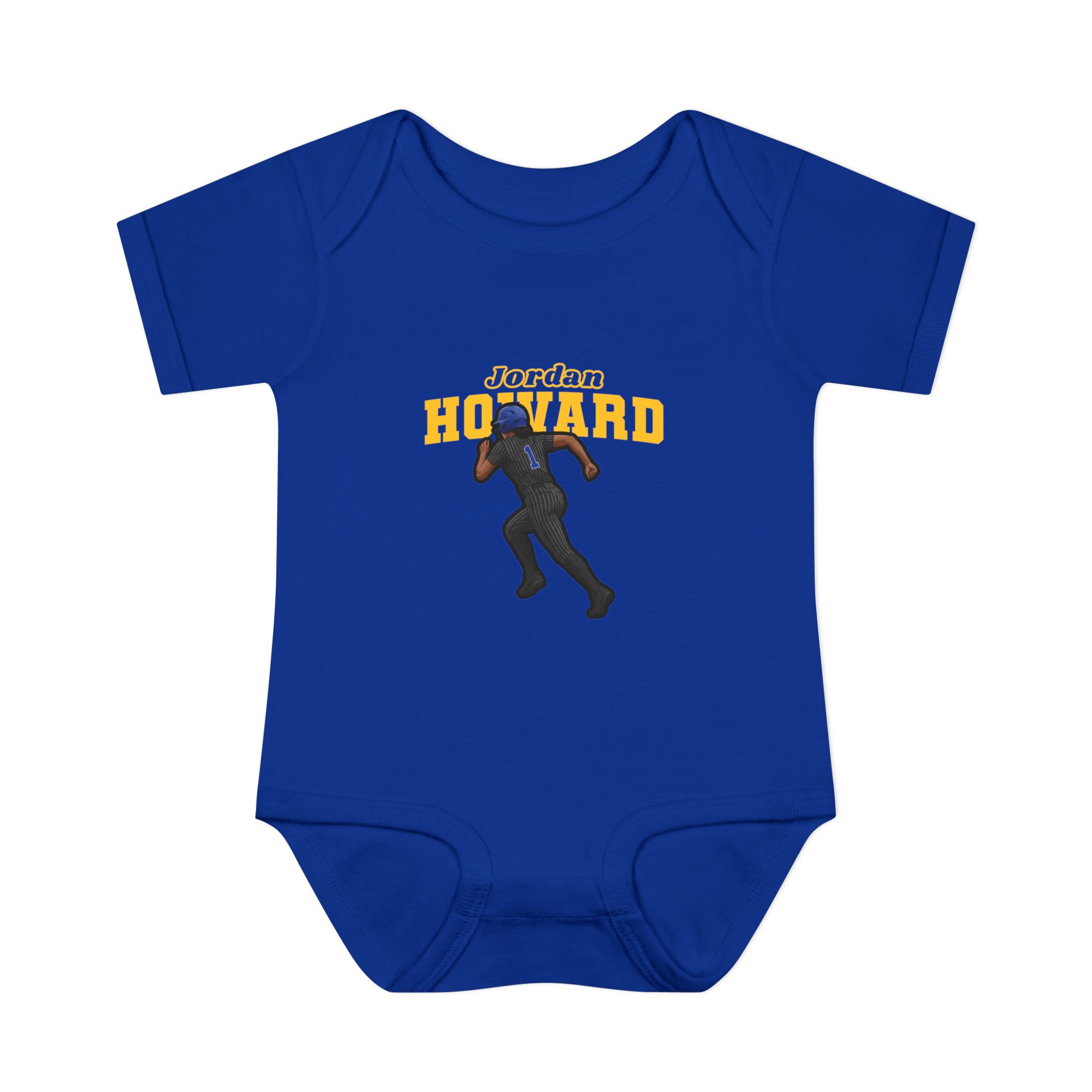 Baby Onesie — character_name_arch in Royal