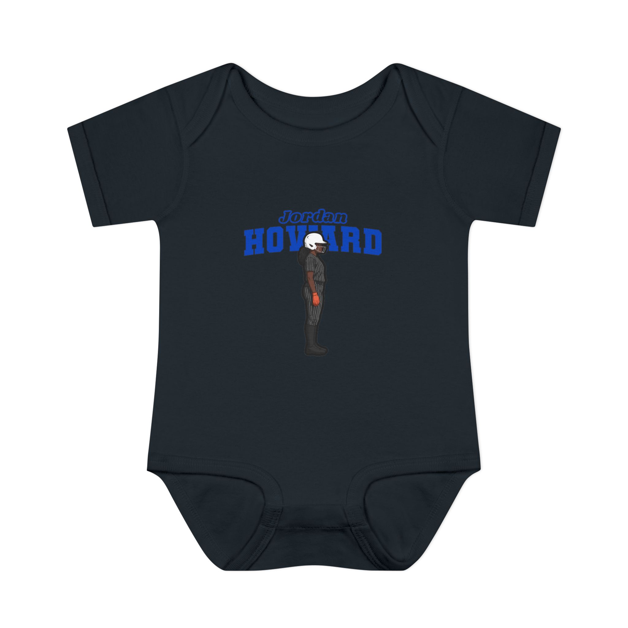 Baby Onesie — character_name_arch in Black