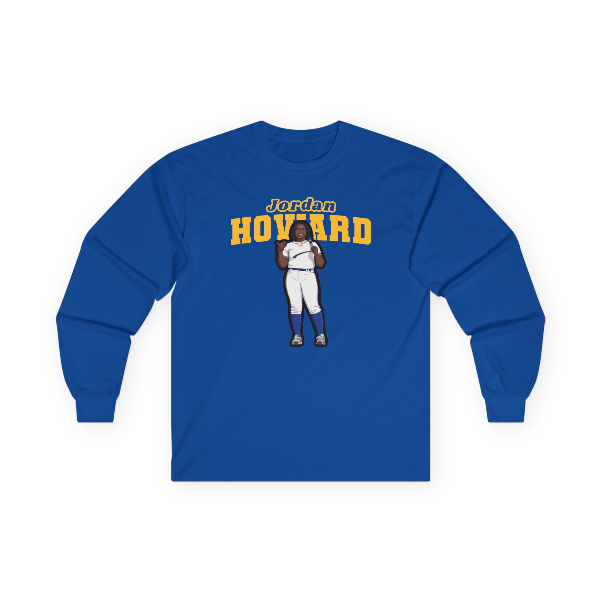Long Sleeve Tee — character_name_arch in Royal