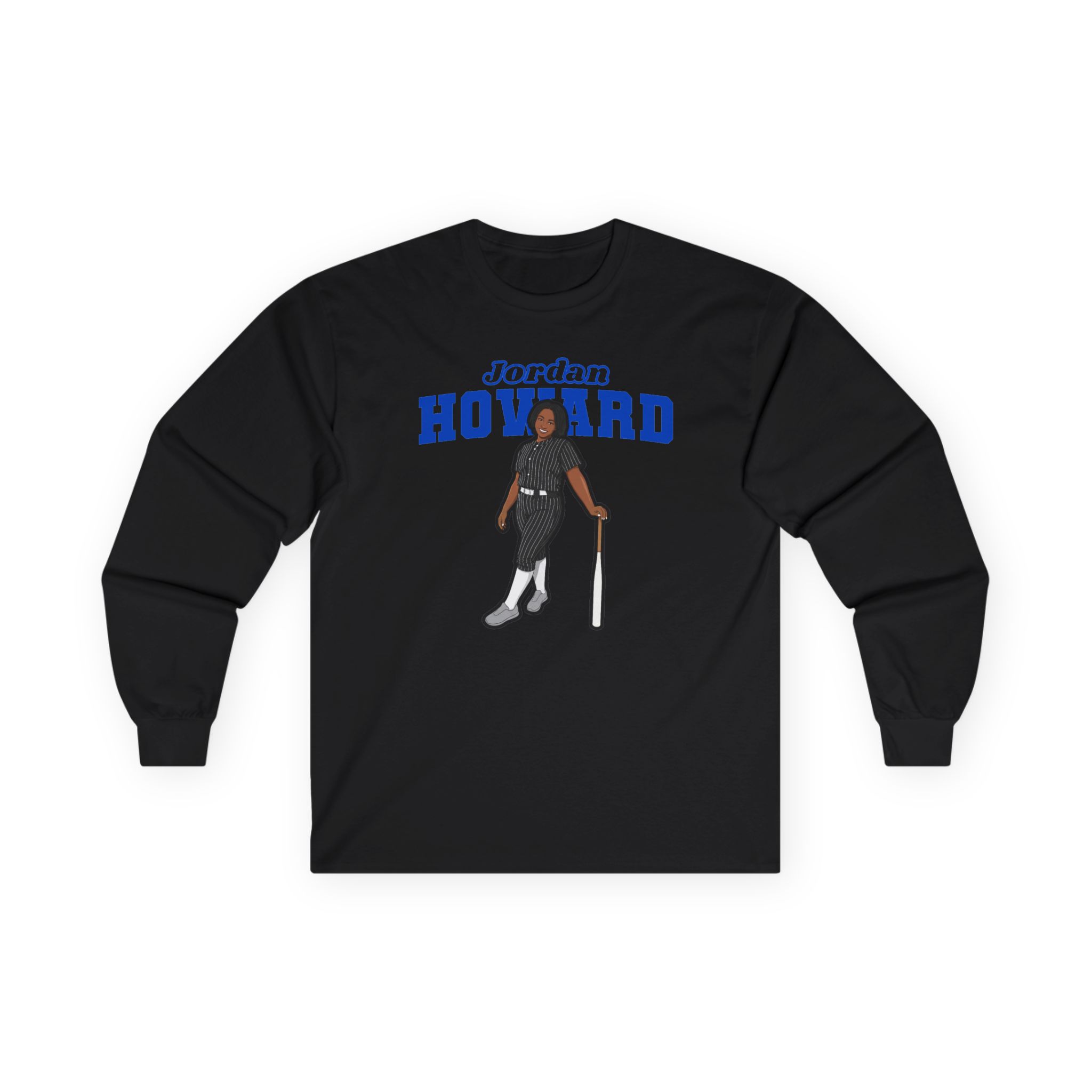 Long Sleeve Tee — character_name_arch in Black
