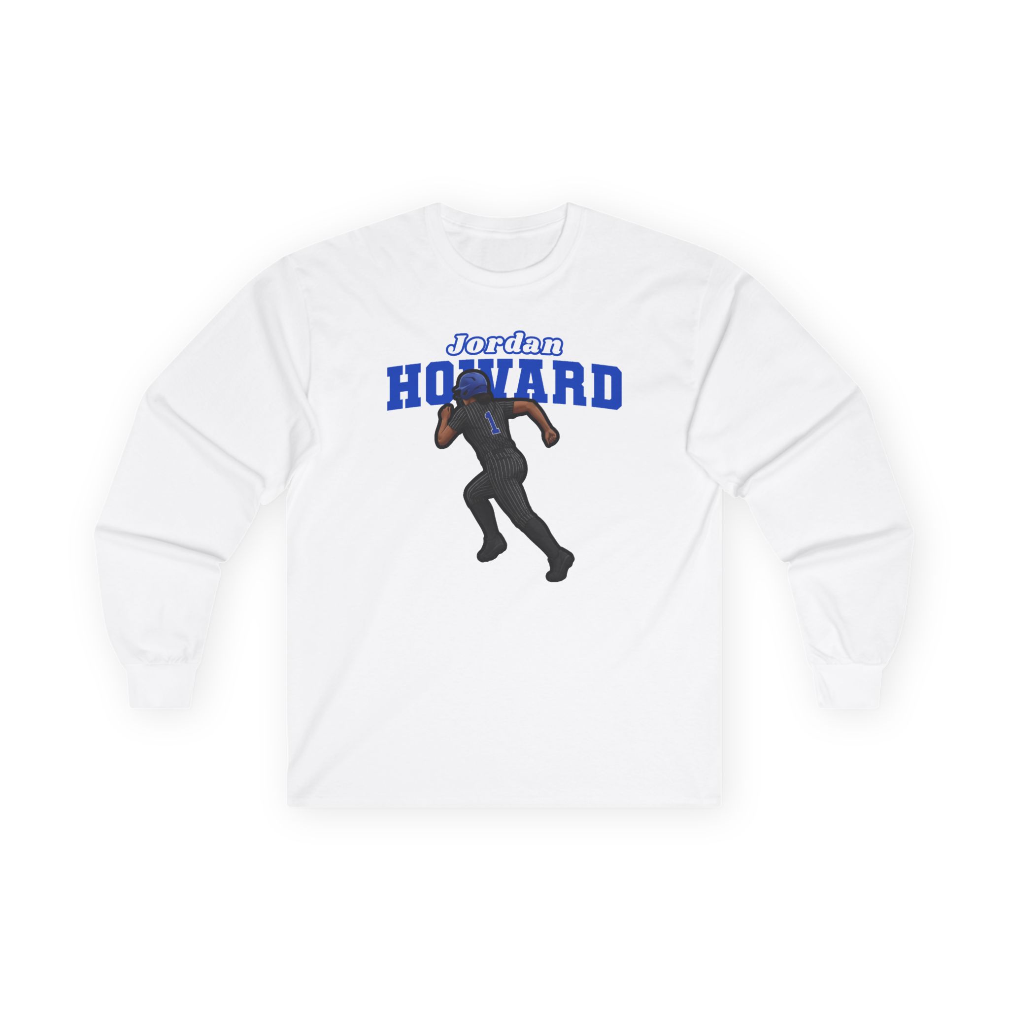 Long Sleeve Tee — character_name_arch in White