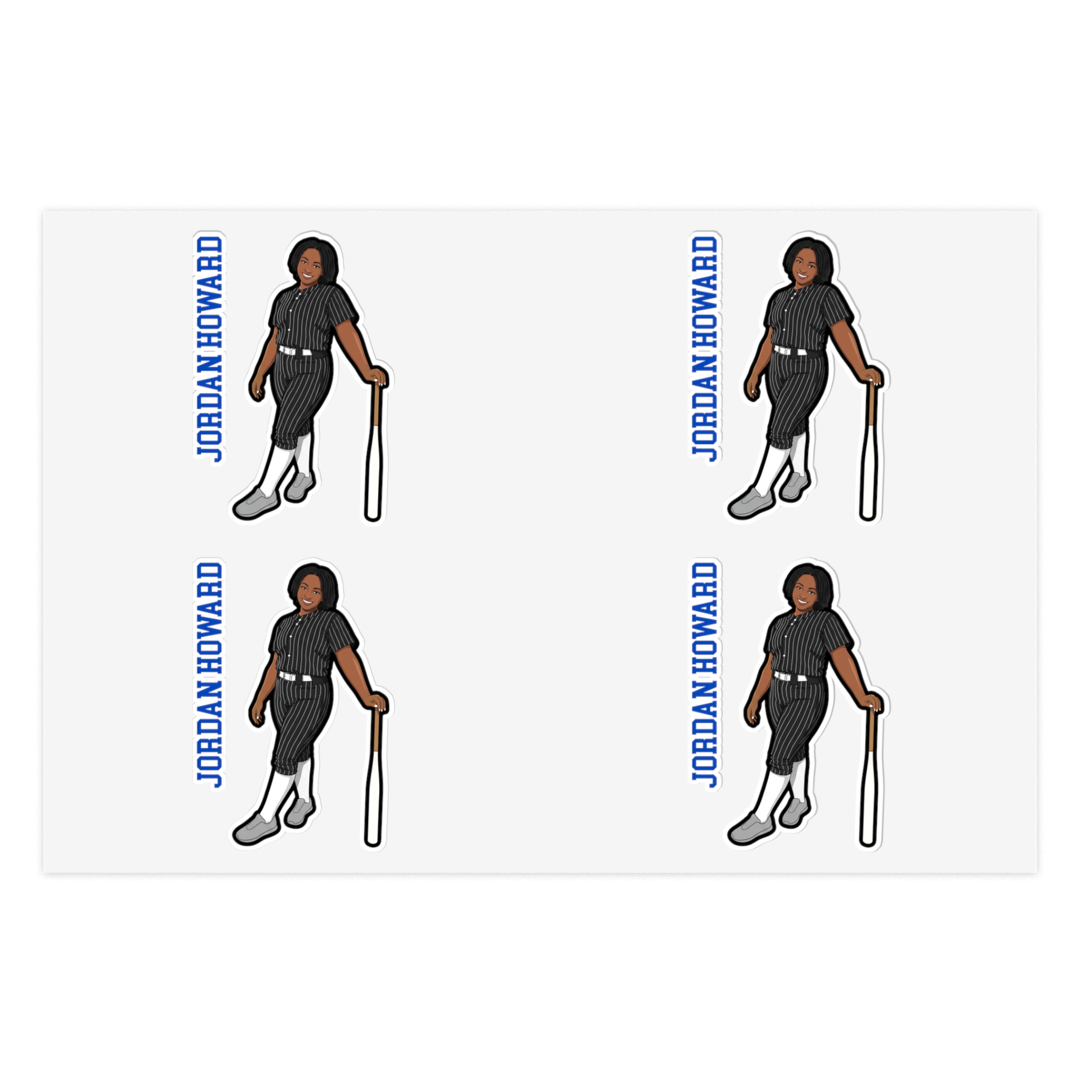 Sticker Sheet — character_name_vertical in Classic