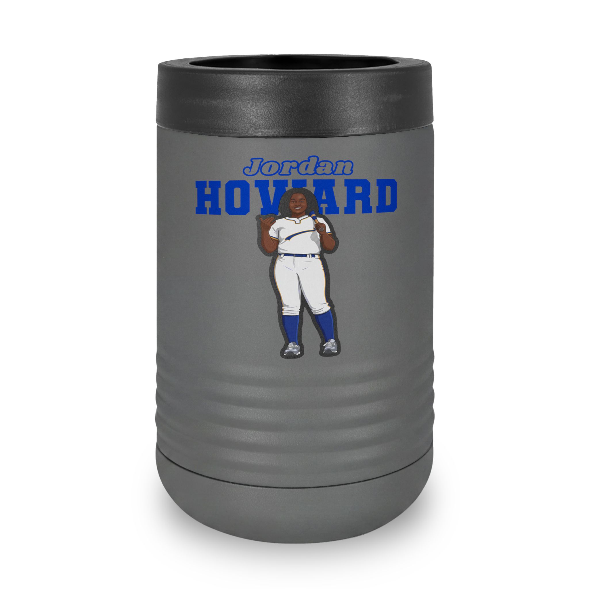 Stainless Can Cooler — character_name_arch in Grey