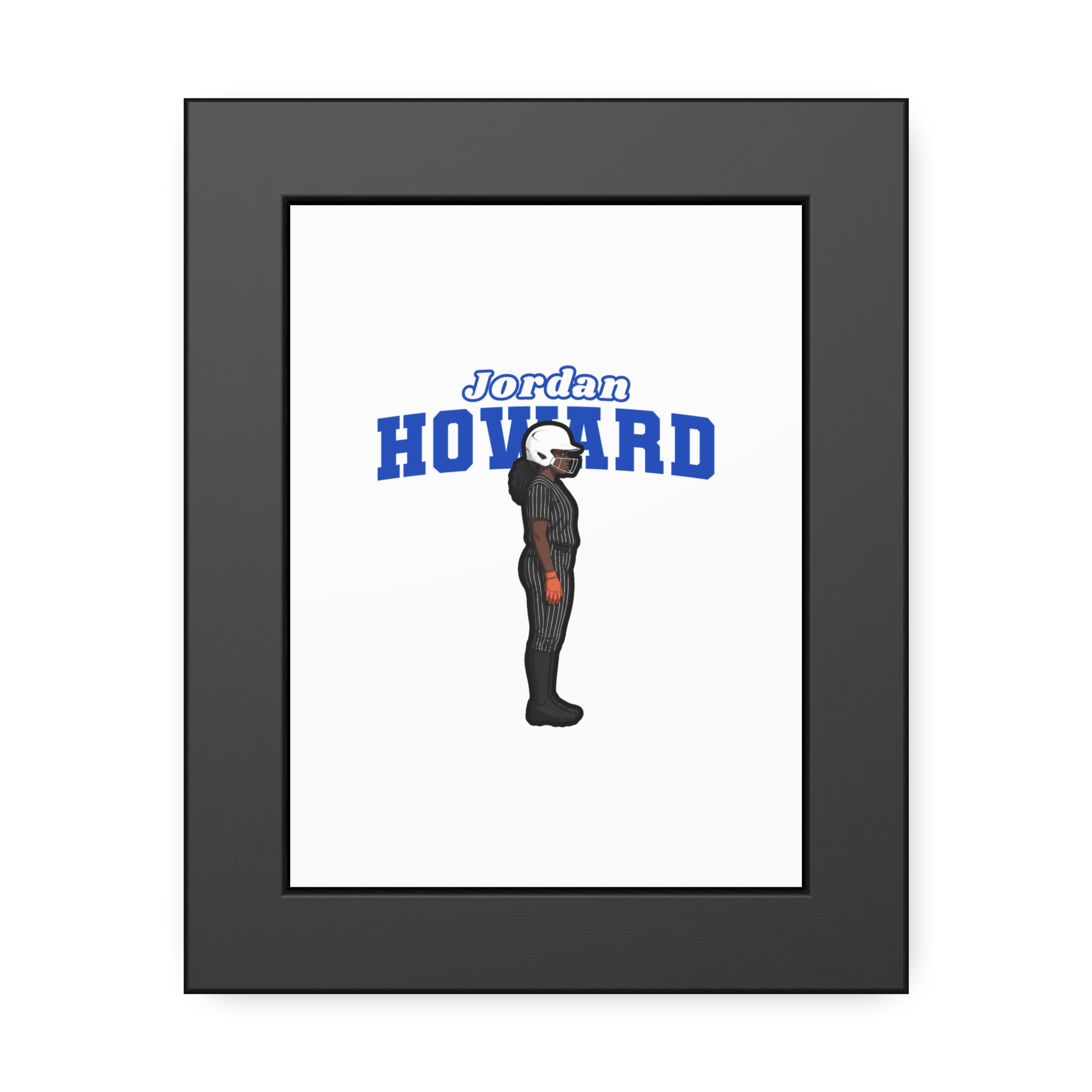 Framed Poster — character_name_arch in Black