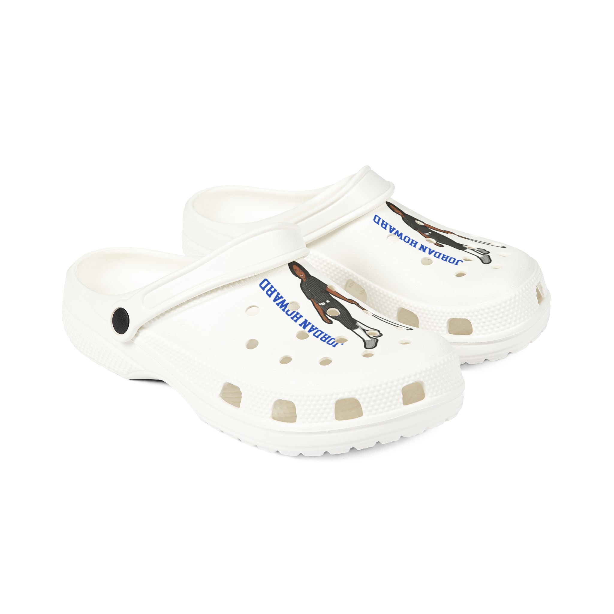 Rubber Clogs — character_name_vertical in White