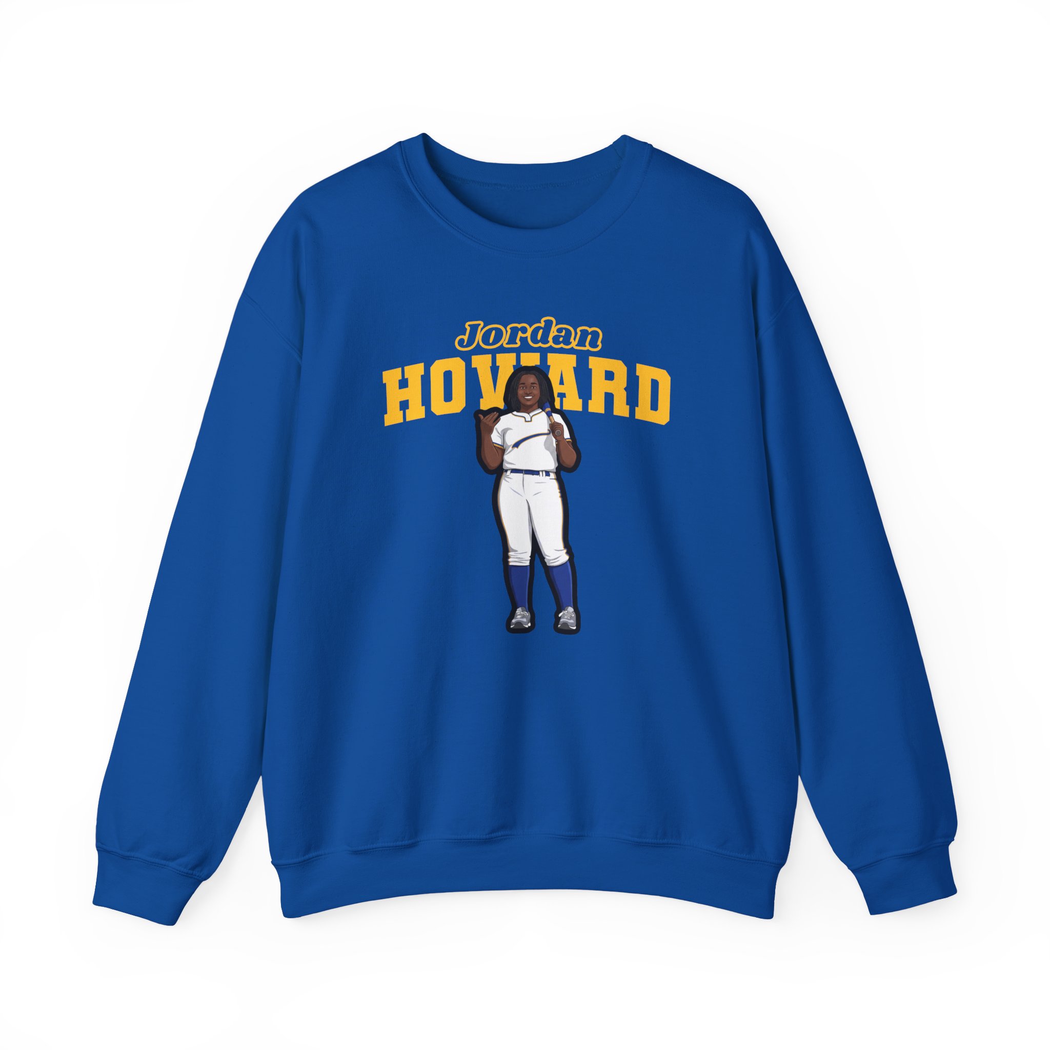 Crewneck Sweatshirt — character_name_arch in Royal