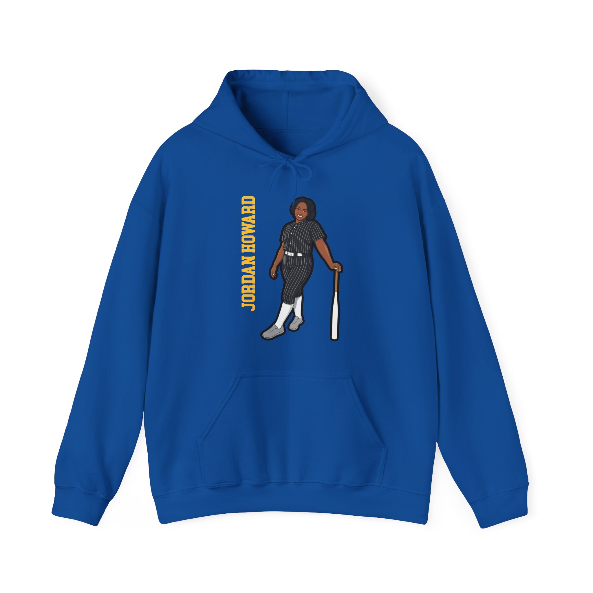 Hoodie — character_name_vertical in Royal