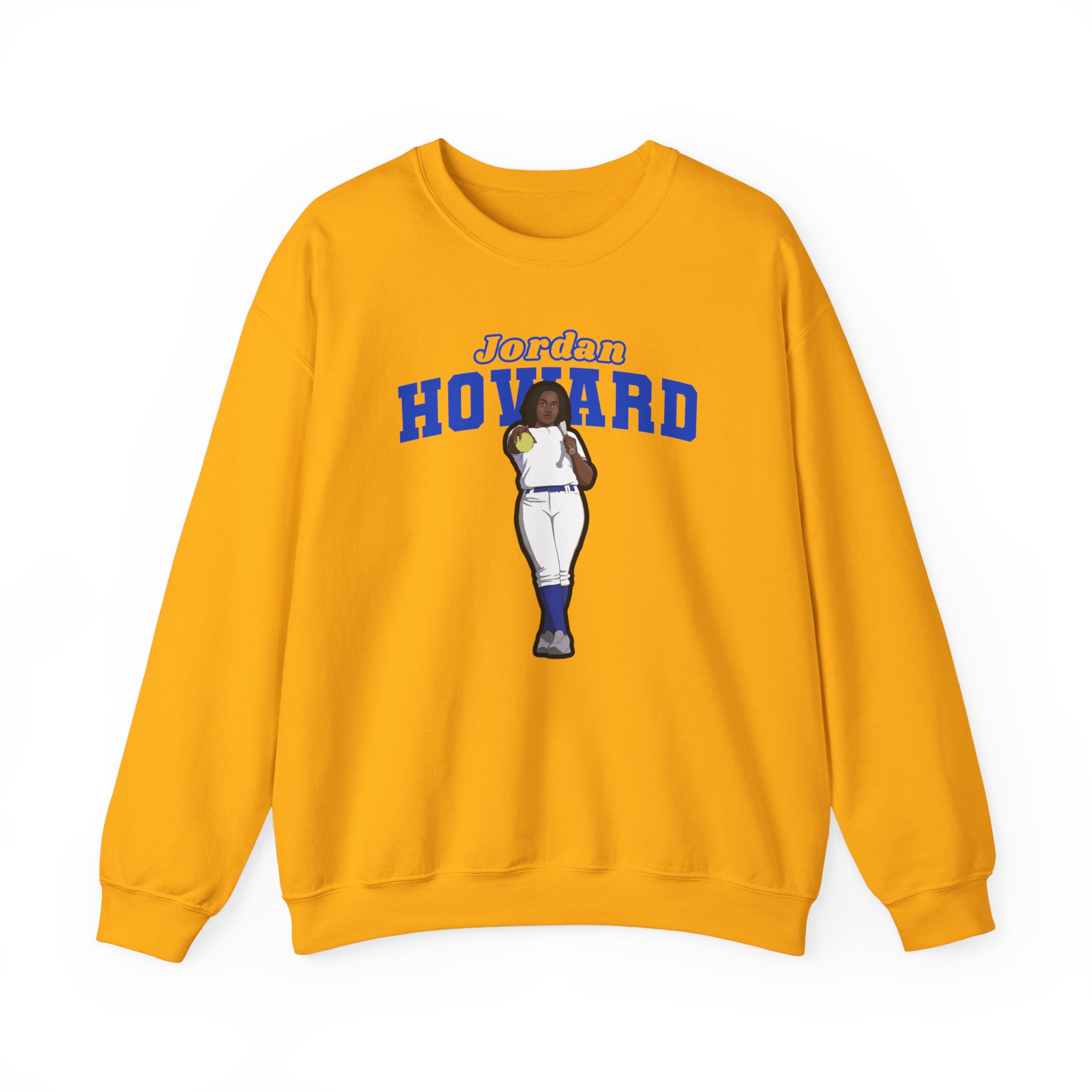 Crewneck Sweatshirt — character_name_arch in Gold