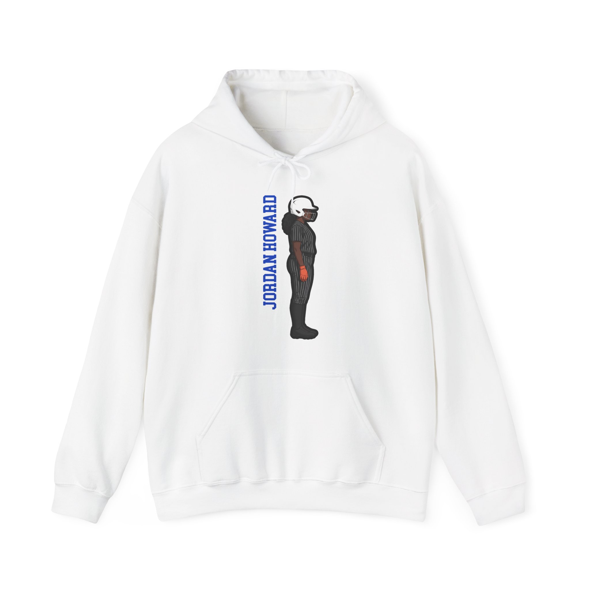 Hoodie — character_name_vertical in White