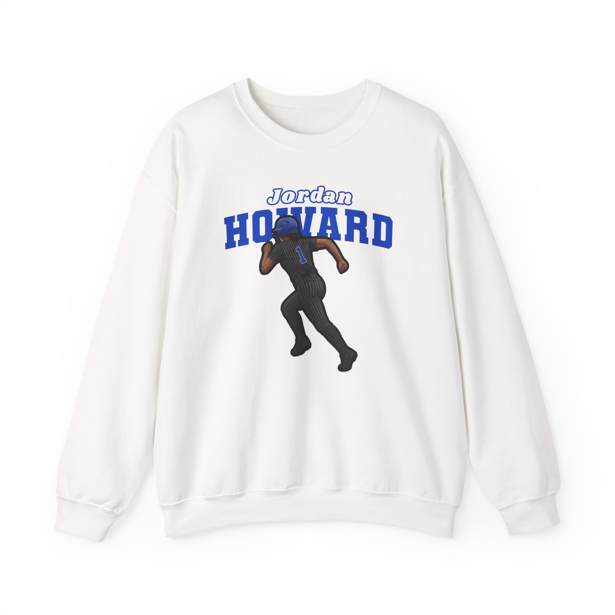 Crewneck Sweatshirt — character_name_arch in White
