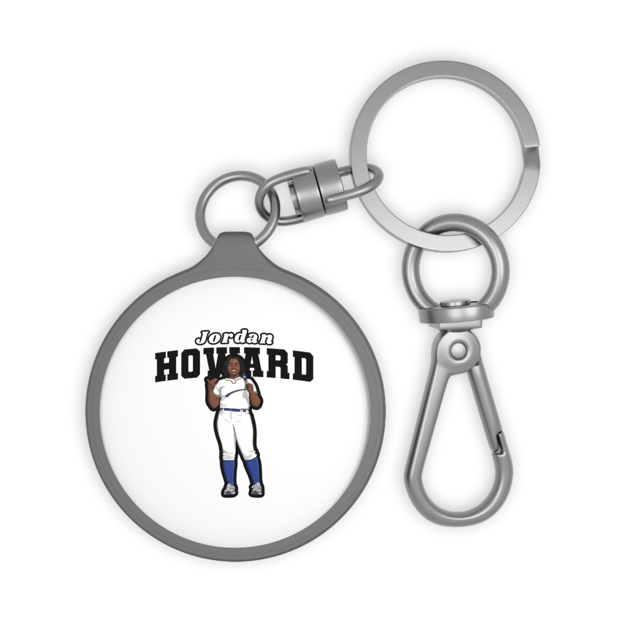Keychain — character_name_arch in Grey