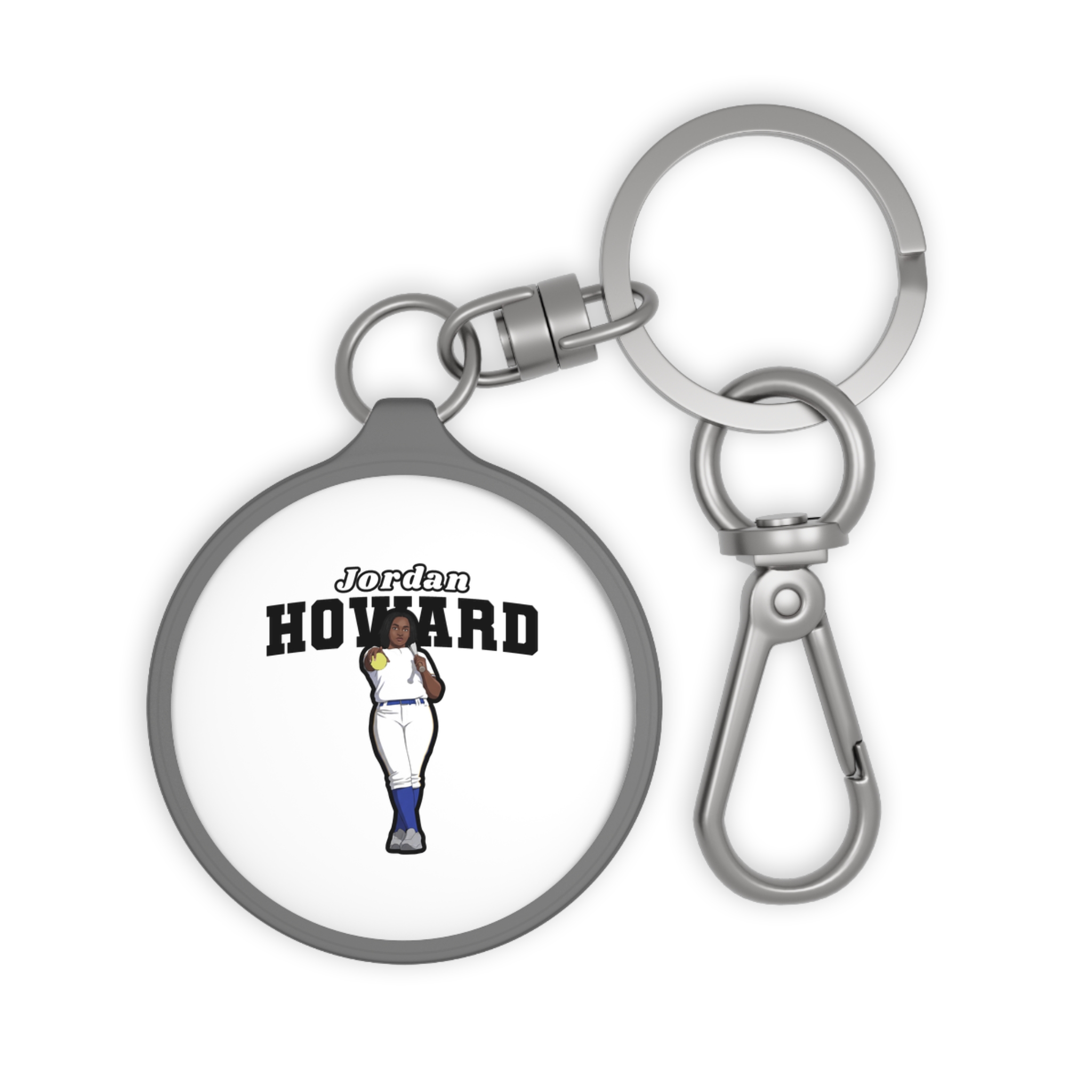 Keychain — character_name_arch in Grey