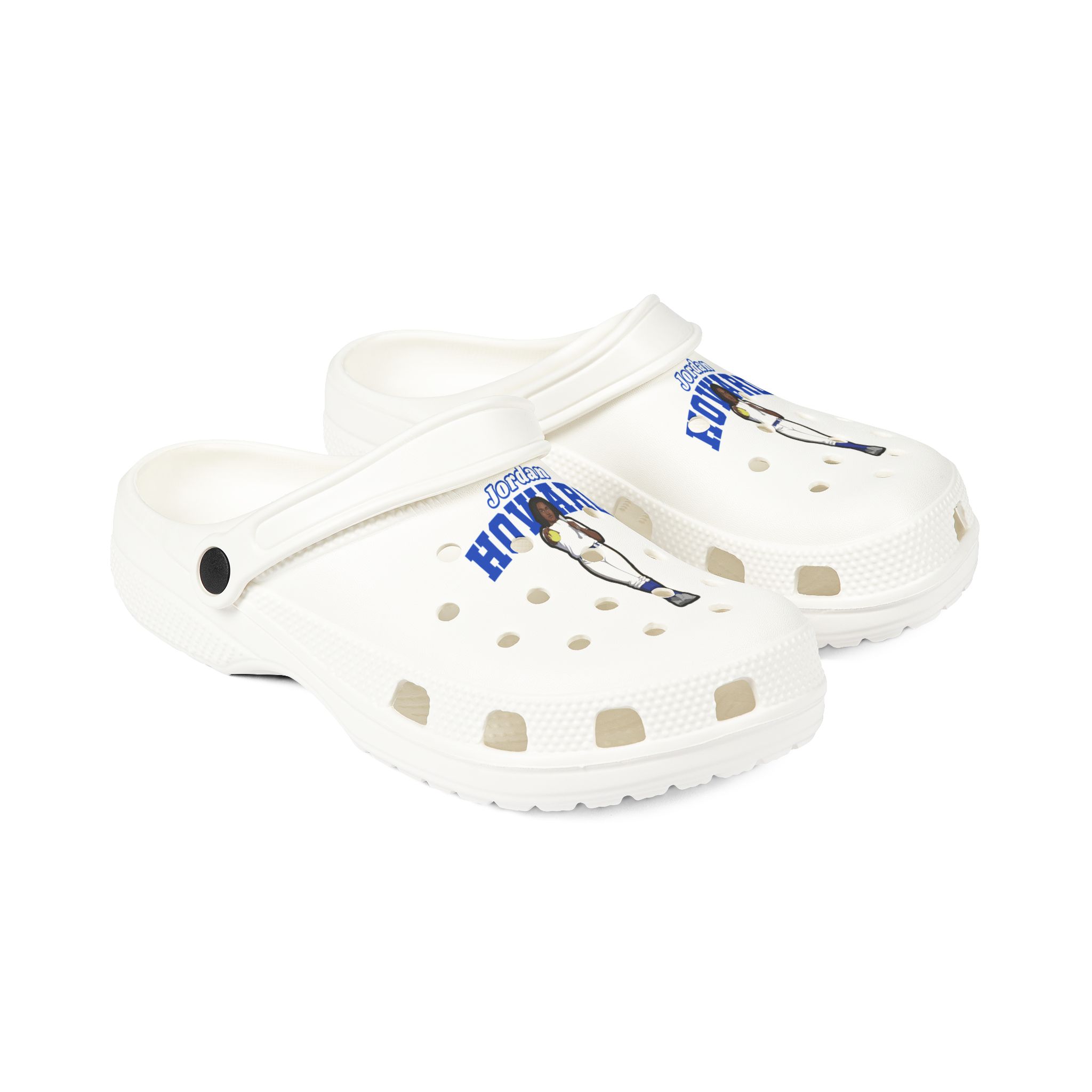 Rubber Clogs — character_name_arch in White