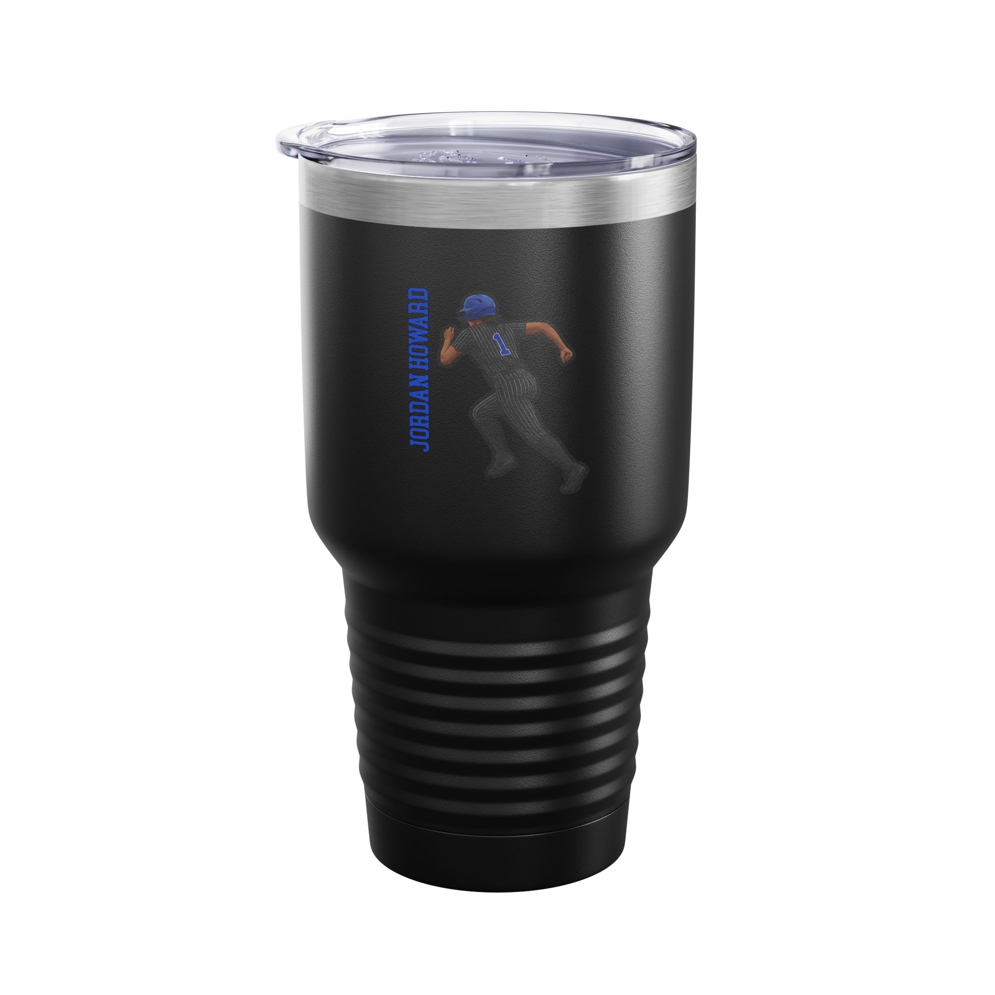 30oz Tumbler — character_name_vertical in Black