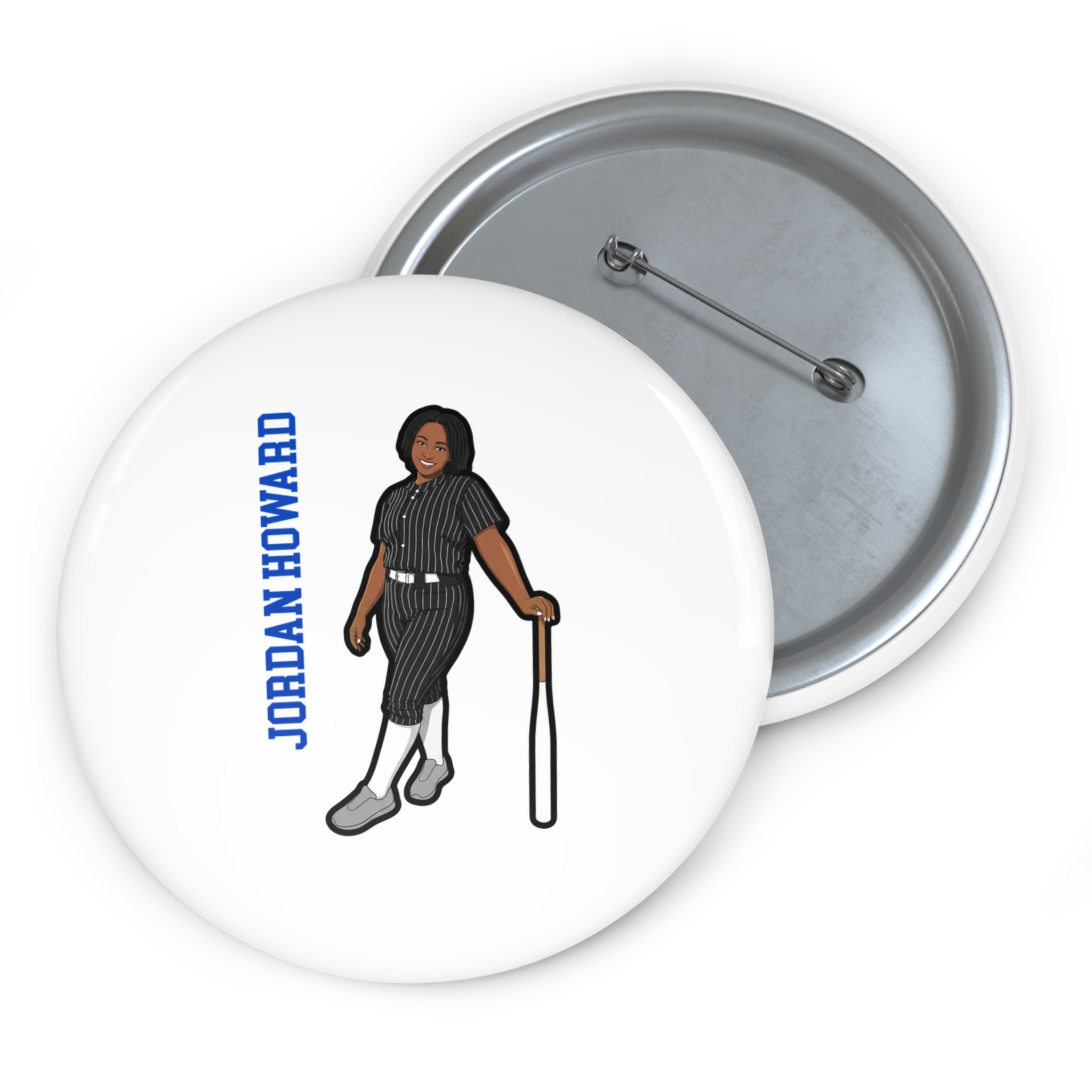 Game Day Pin — character_name_vertical in Classic