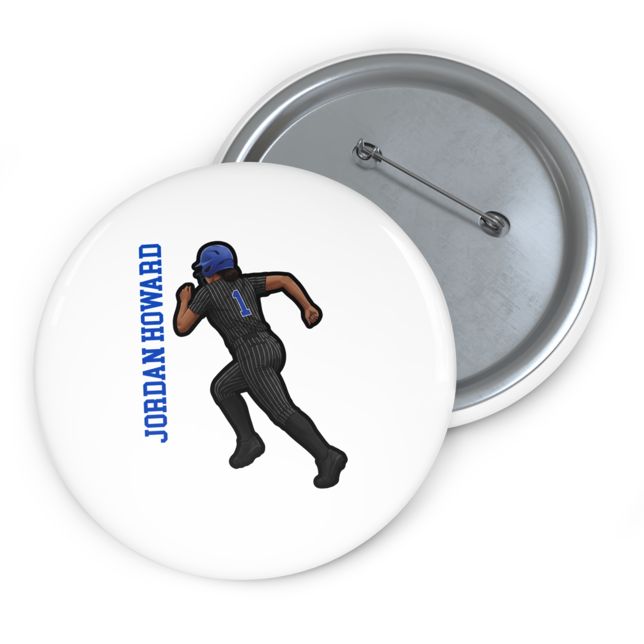 Game Day Pin — character_name_vertical in Classic