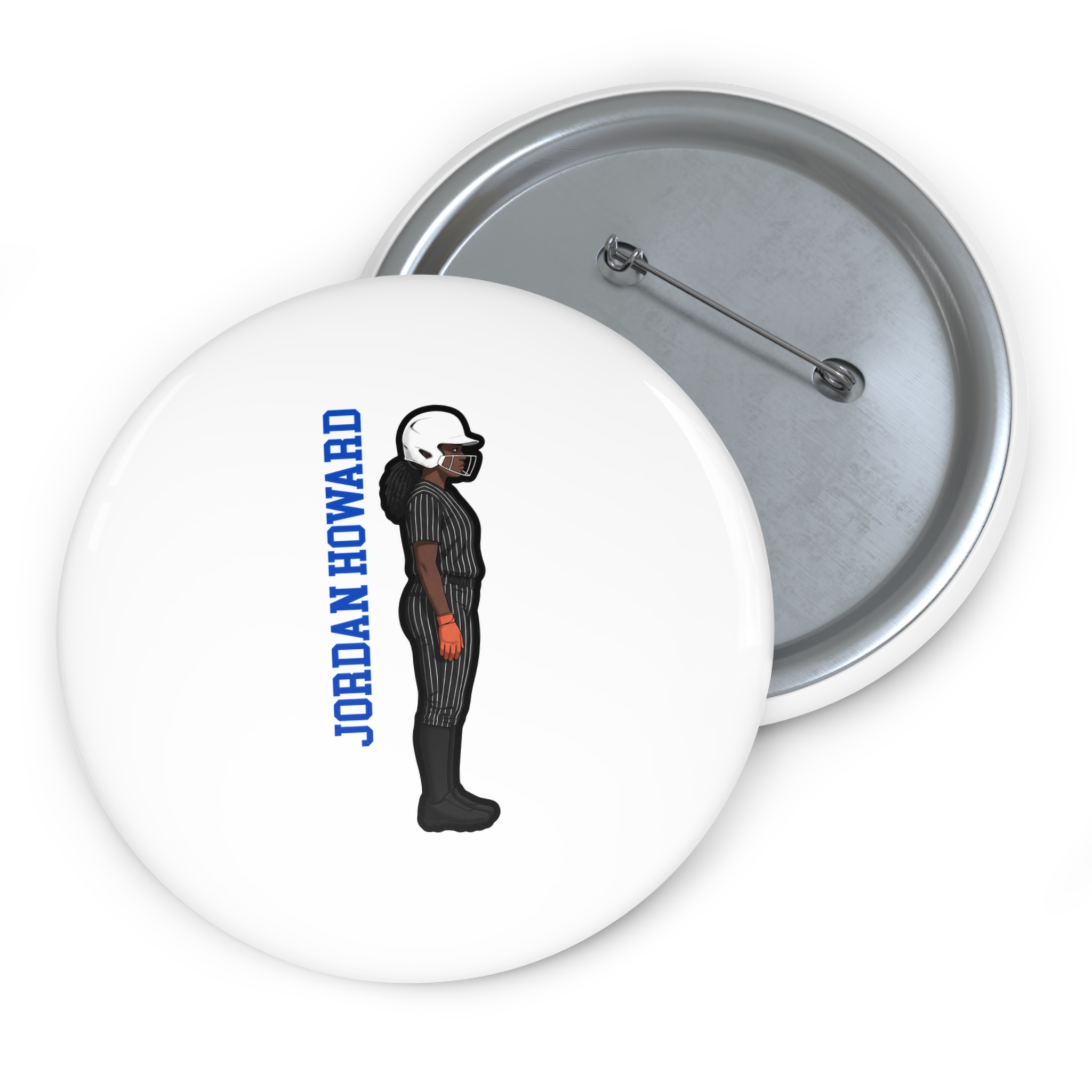 Game Day Pin — character_name_vertical in Classic