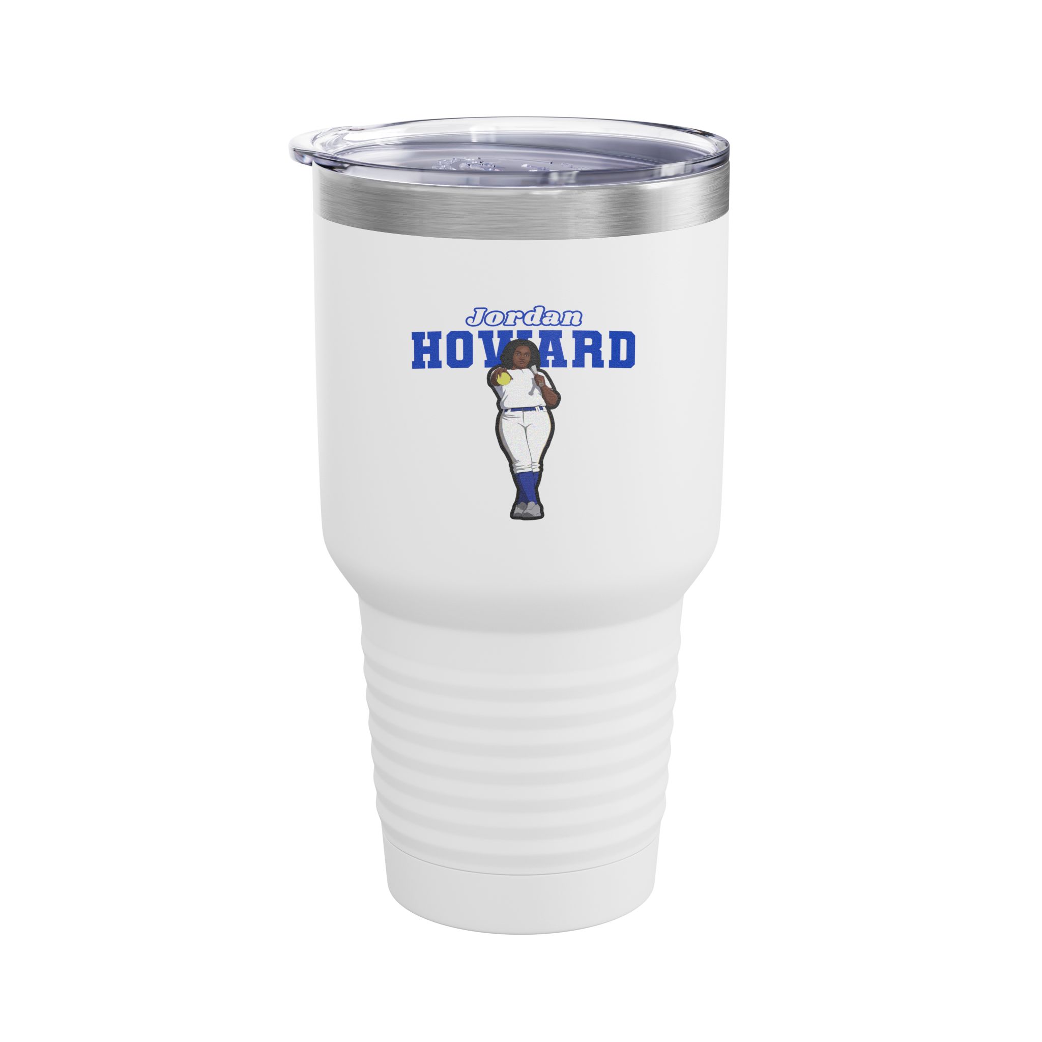 30oz Tumbler — character_name_arch in White