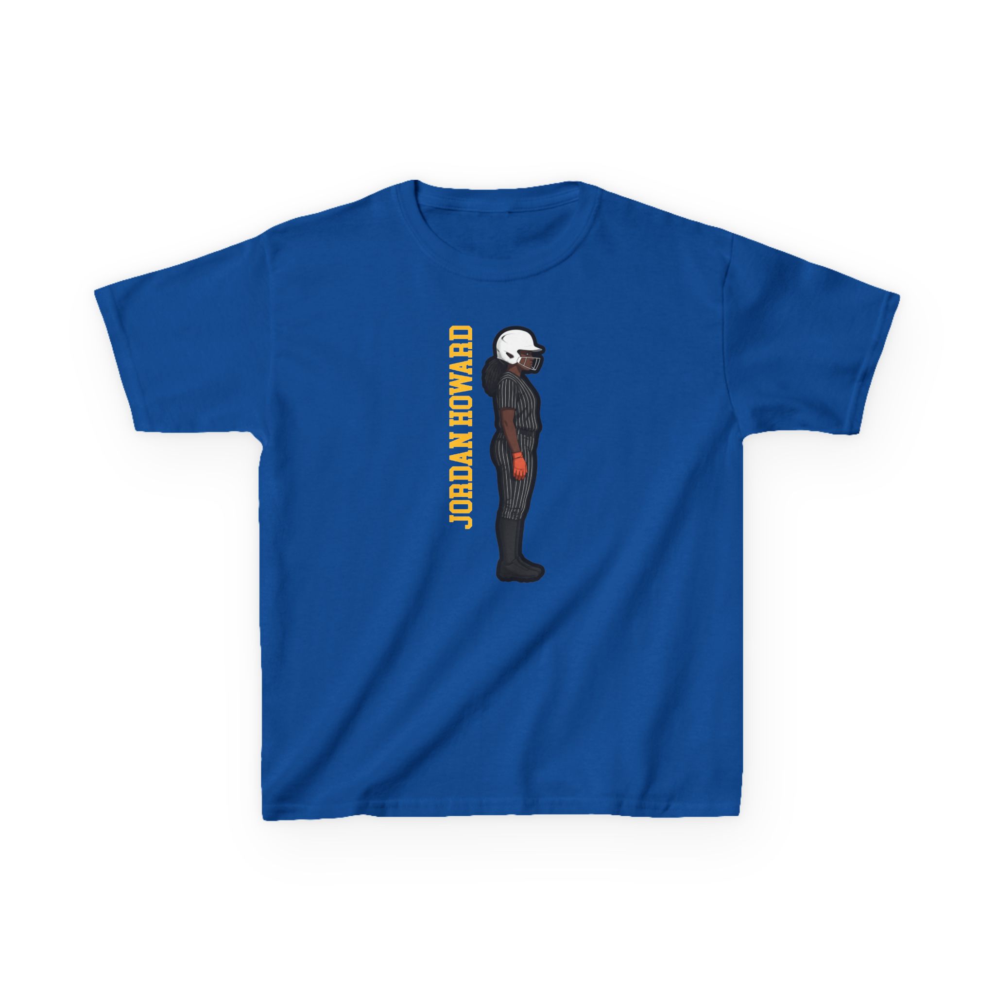 Youth Tee — character_name_vertical in Royal