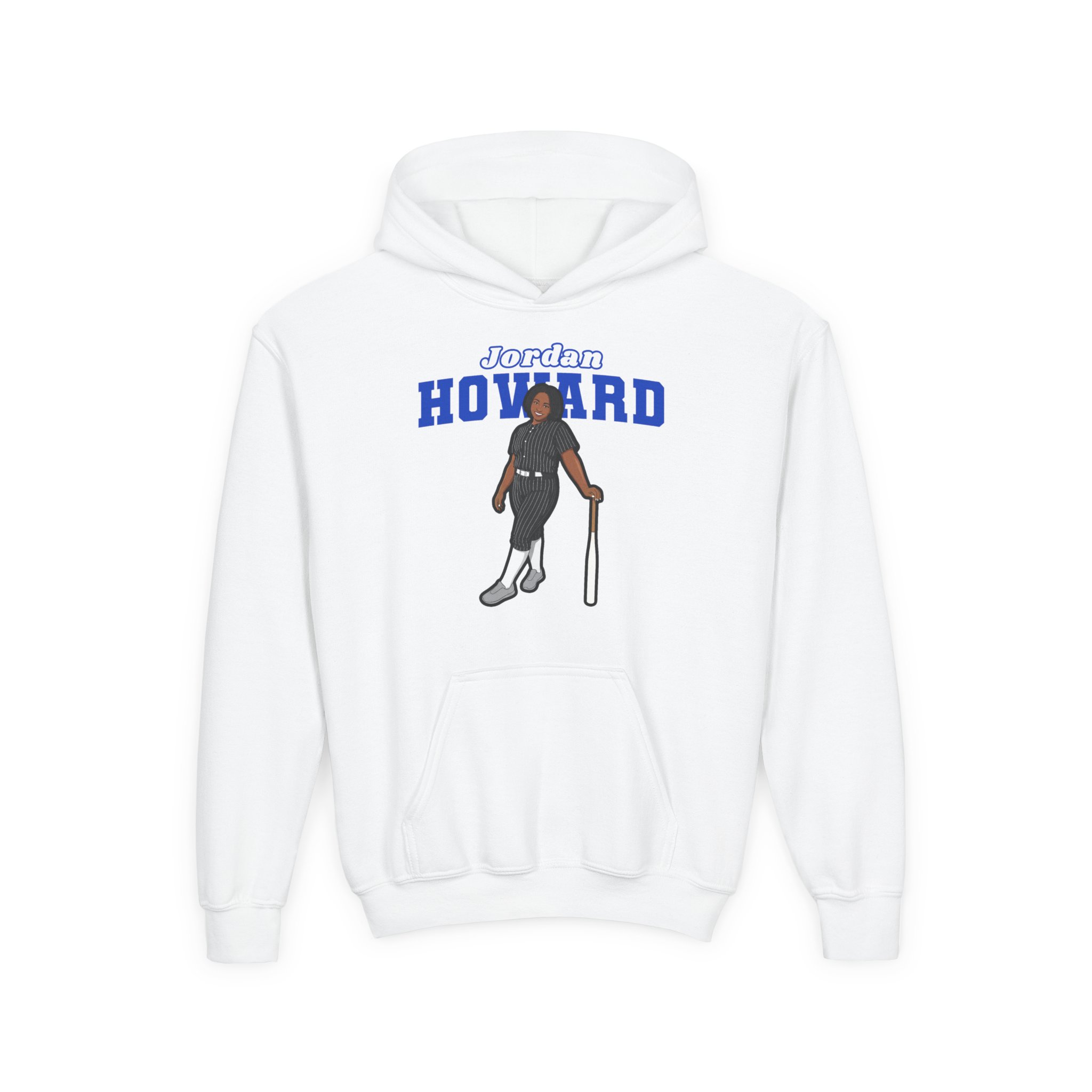 Youth Hoodie — character_name_arch in White