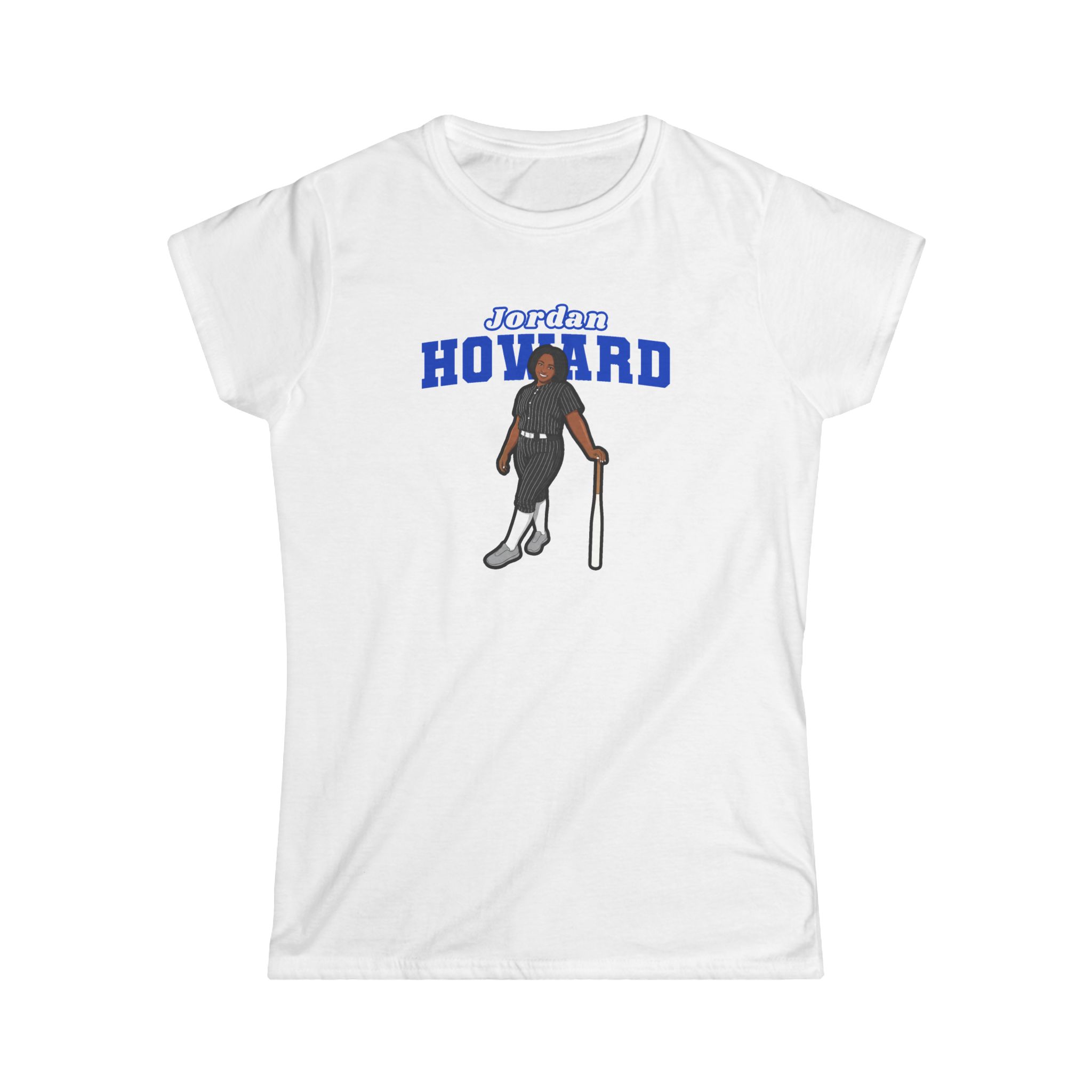 Women's Softstyle Tee — character_name_arch in White