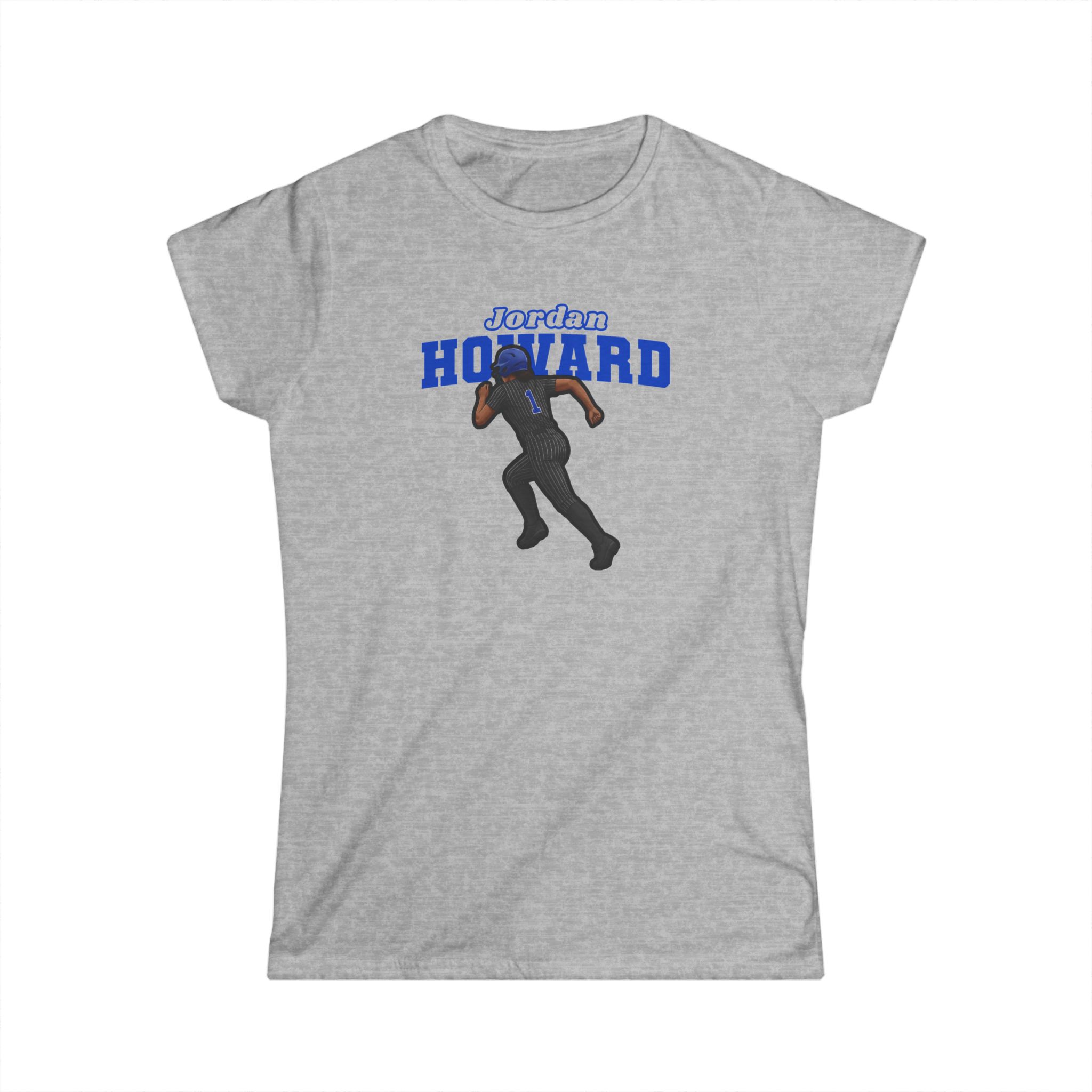 Women's Softstyle Tee — character_name_arch in Grey