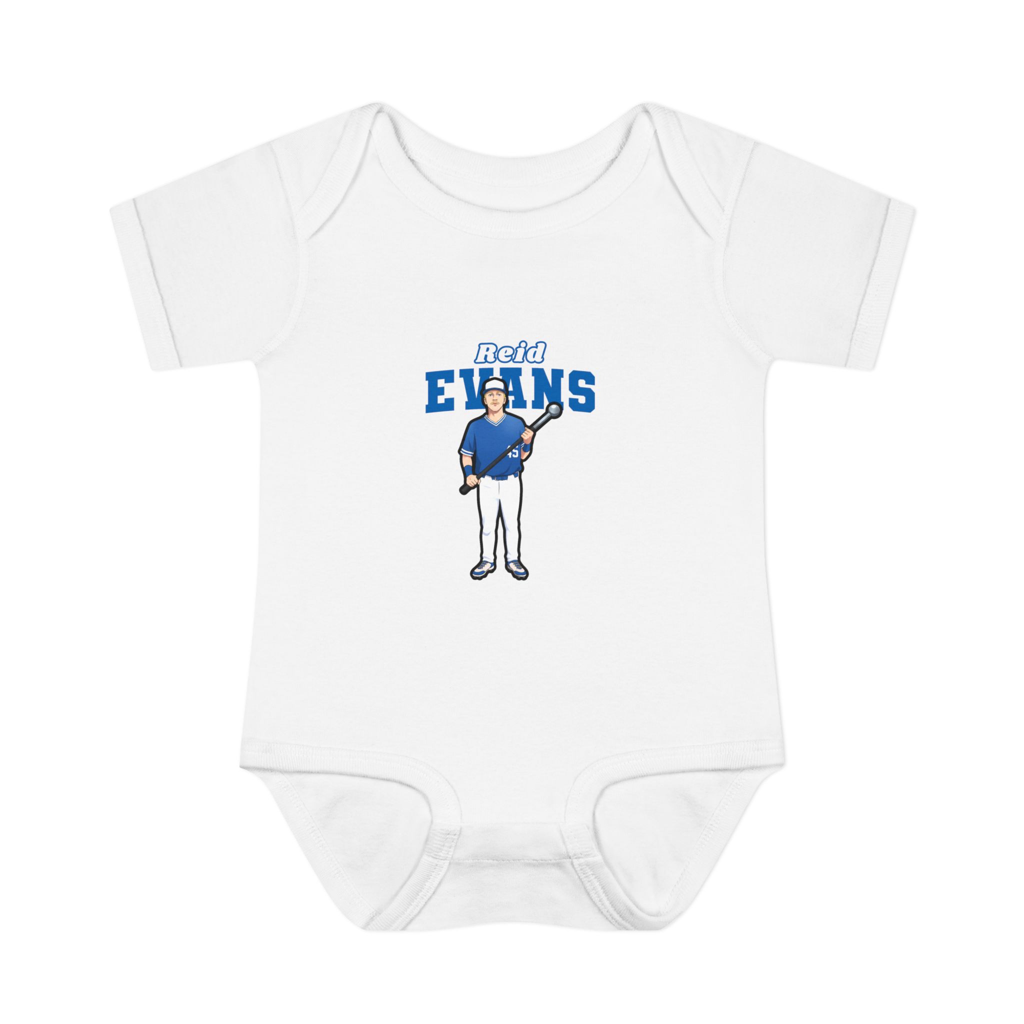 Baby Onesie — character_name_arch in White