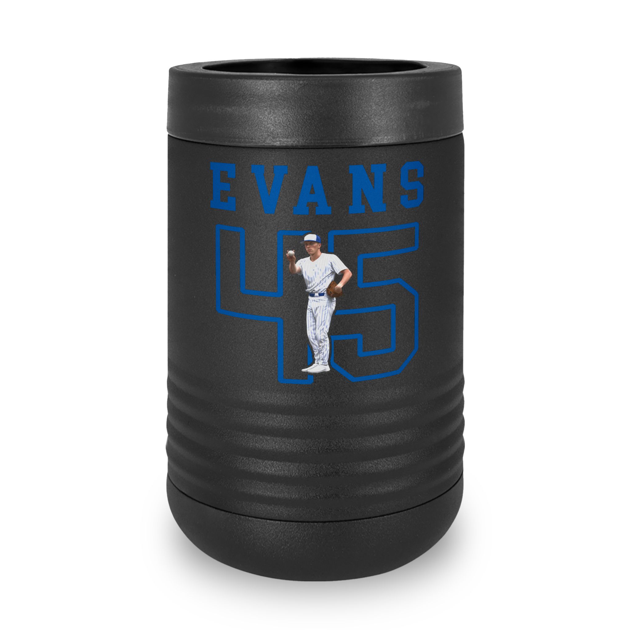 Stainless Can Cooler — character_shirsey in Black