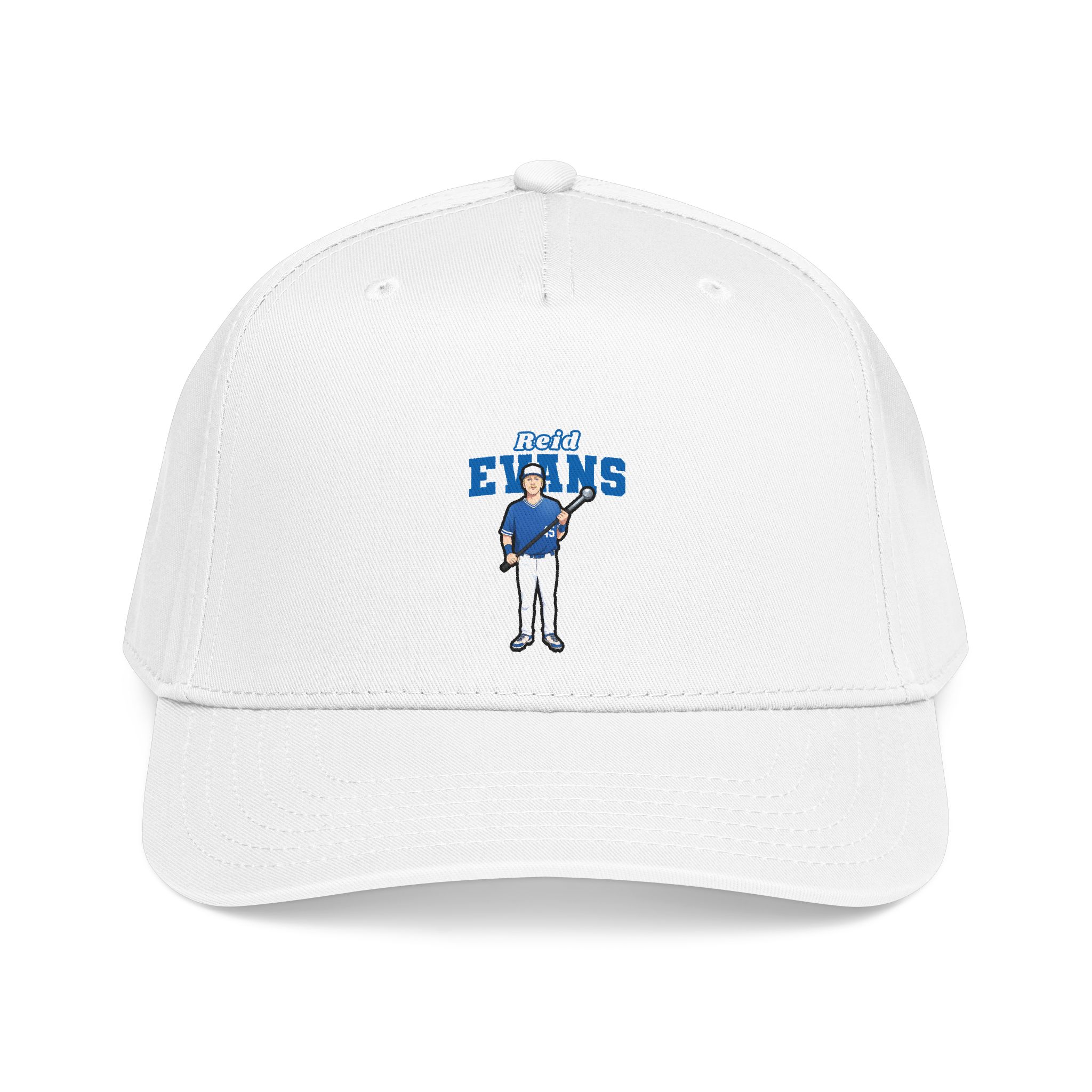Baseball Cap — character_name_arch in White