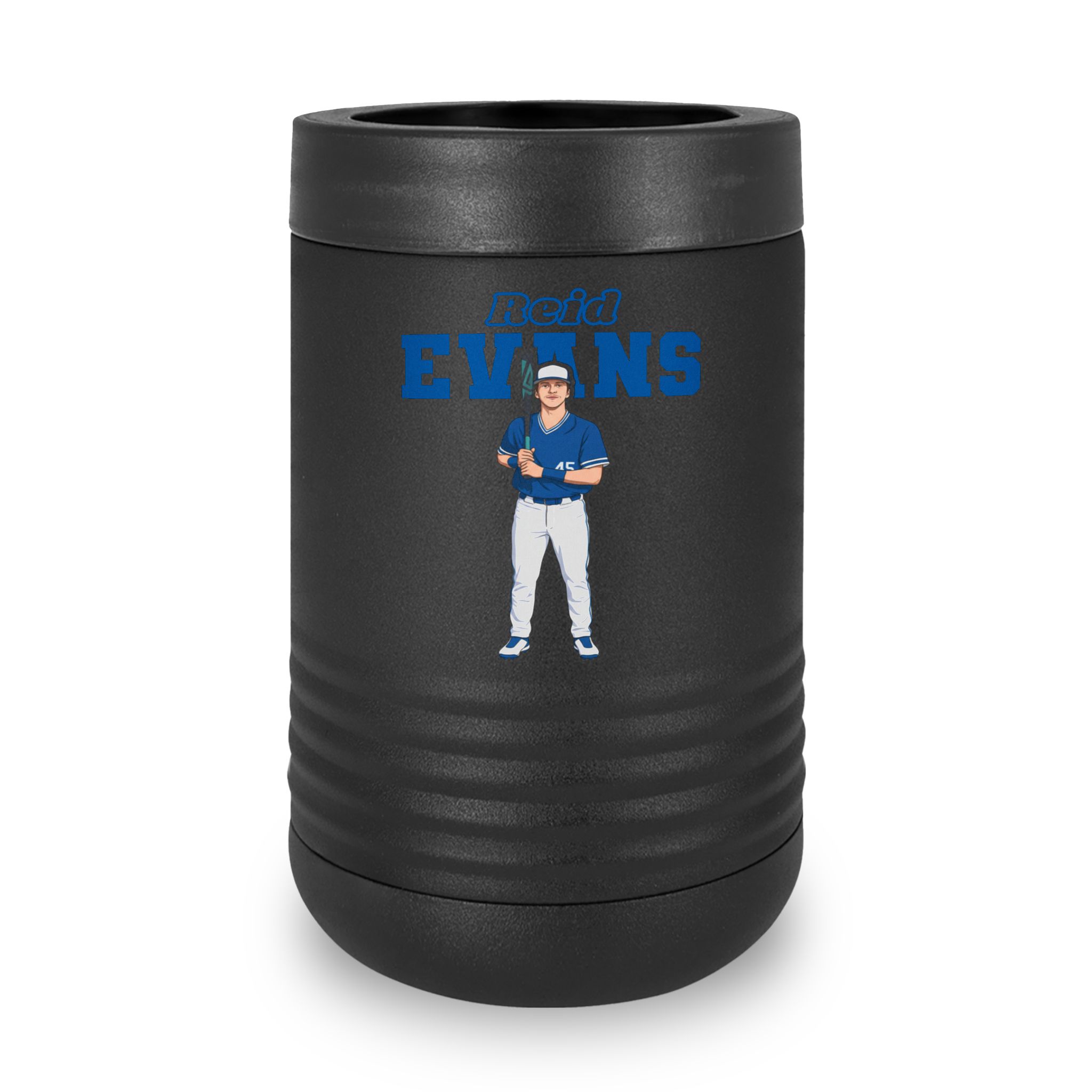 Stainless Can Cooler — character_name_arch in Black