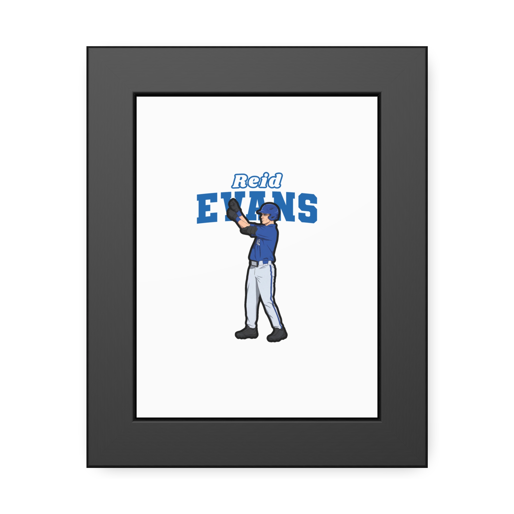 Framed Poster — character_name_arch in Black