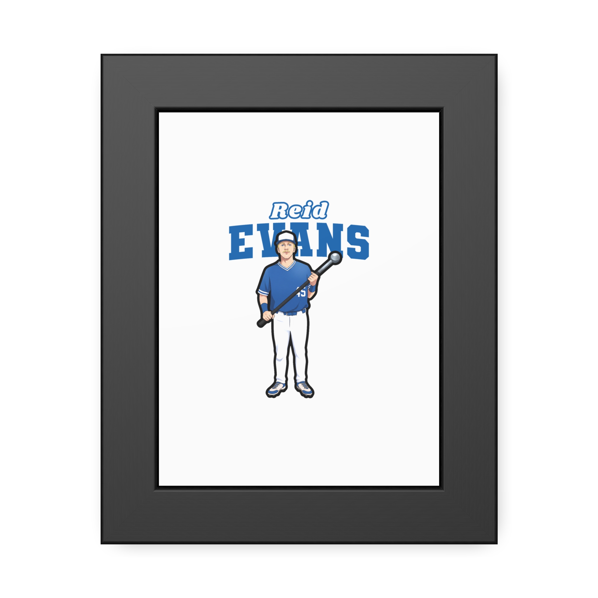 Framed Poster — character_name_arch in Black