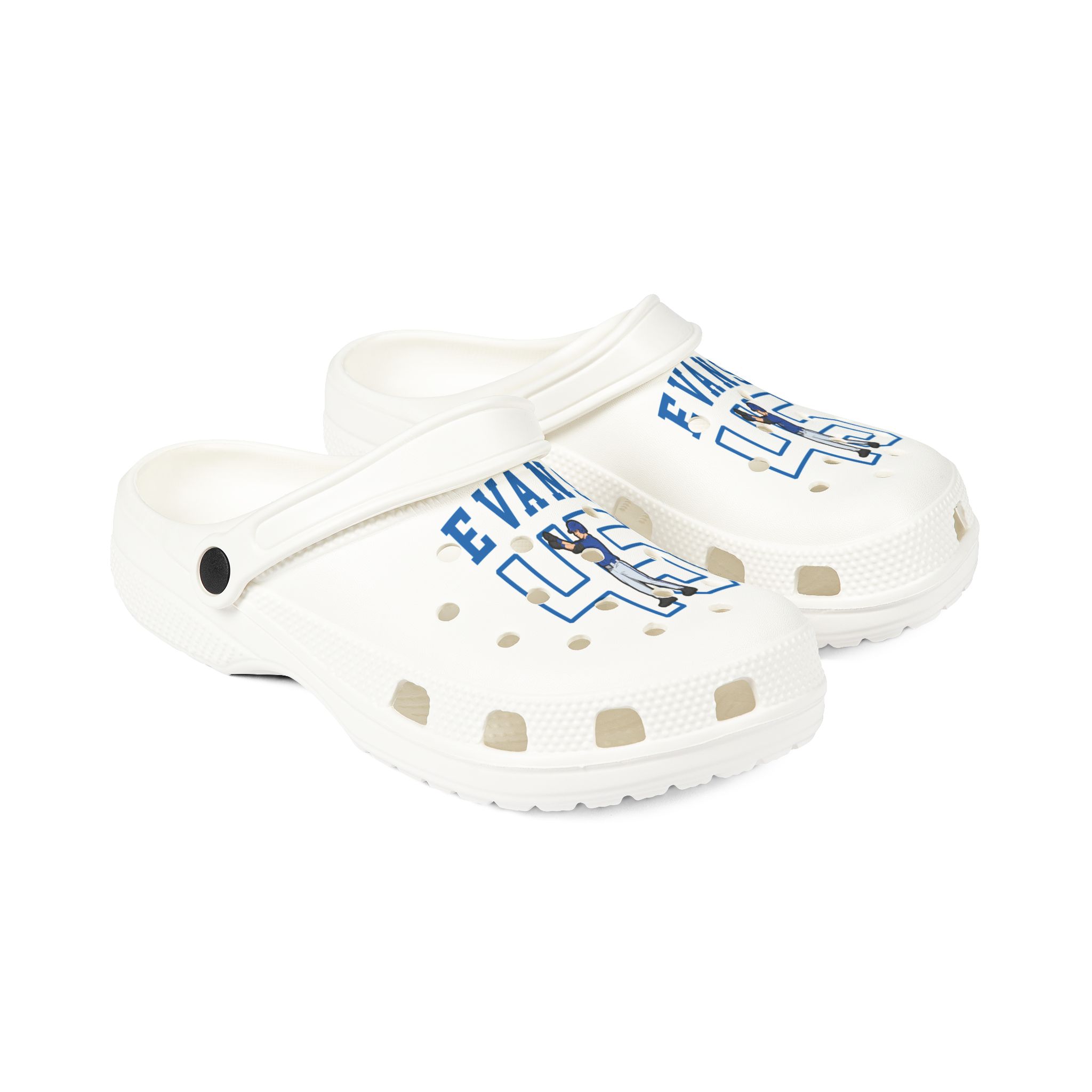 Rubber Clogs — character_shirsey in White