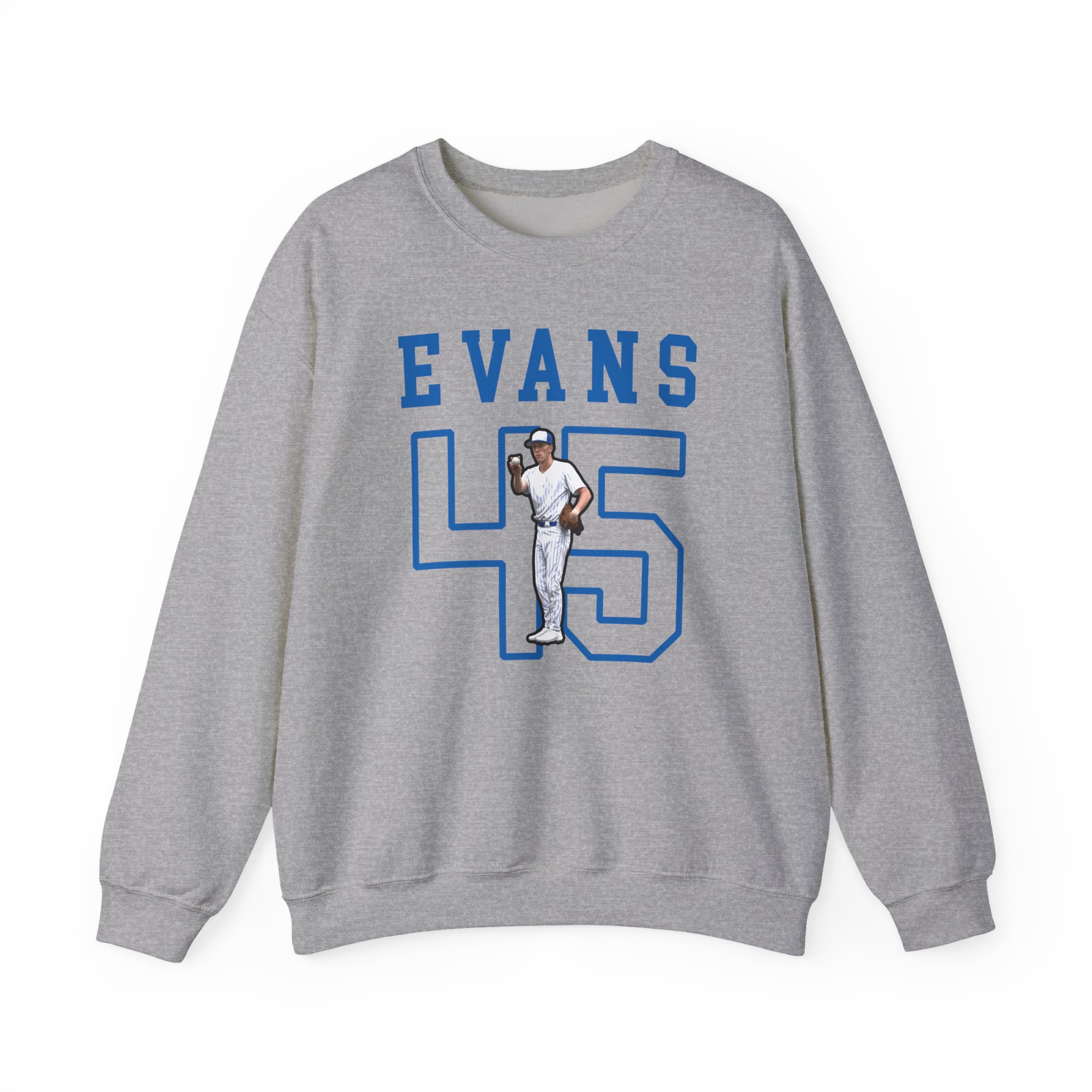 Crewneck Sweatshirt — character_shirsey in Grey