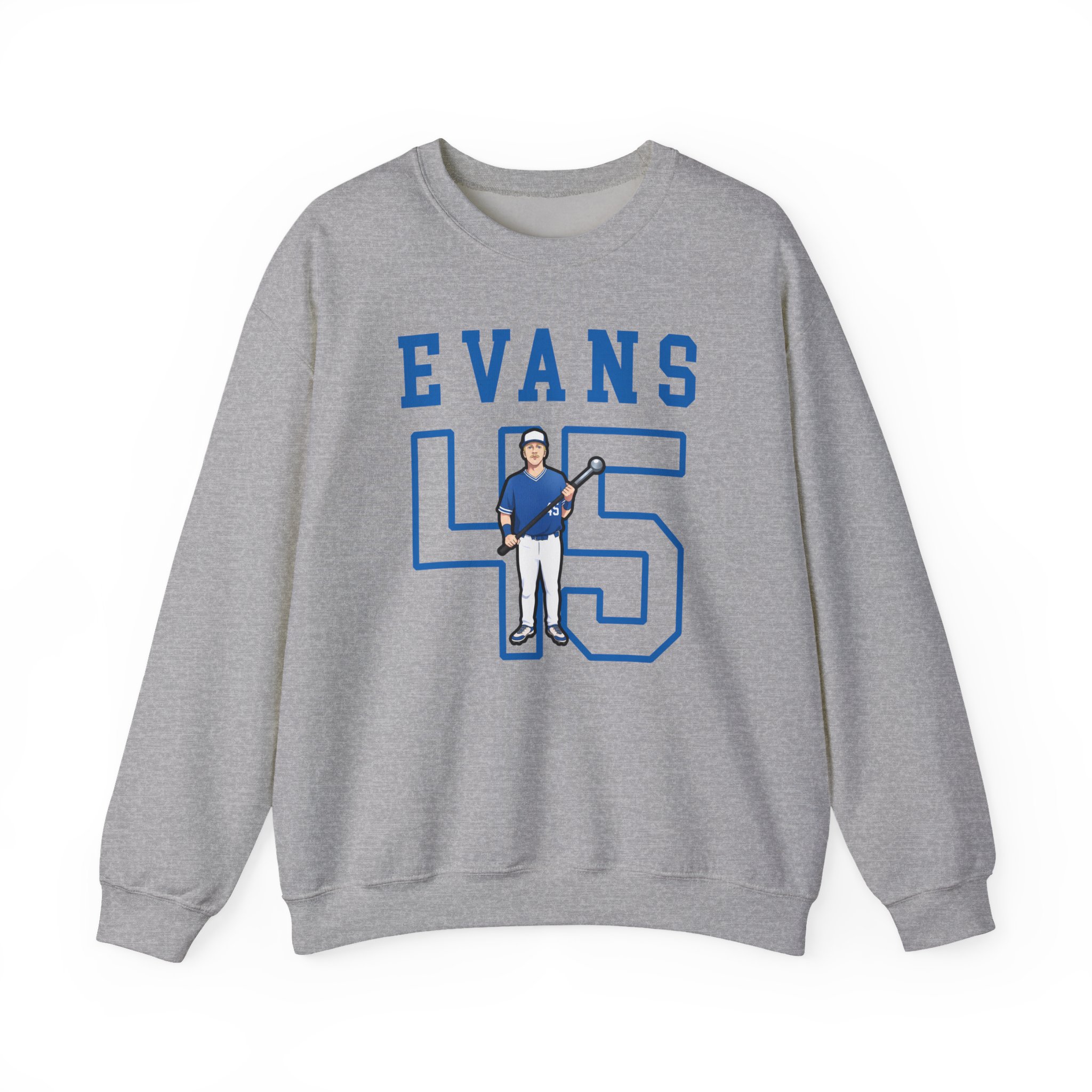 Crewneck Sweatshirt — character_shirsey in Grey