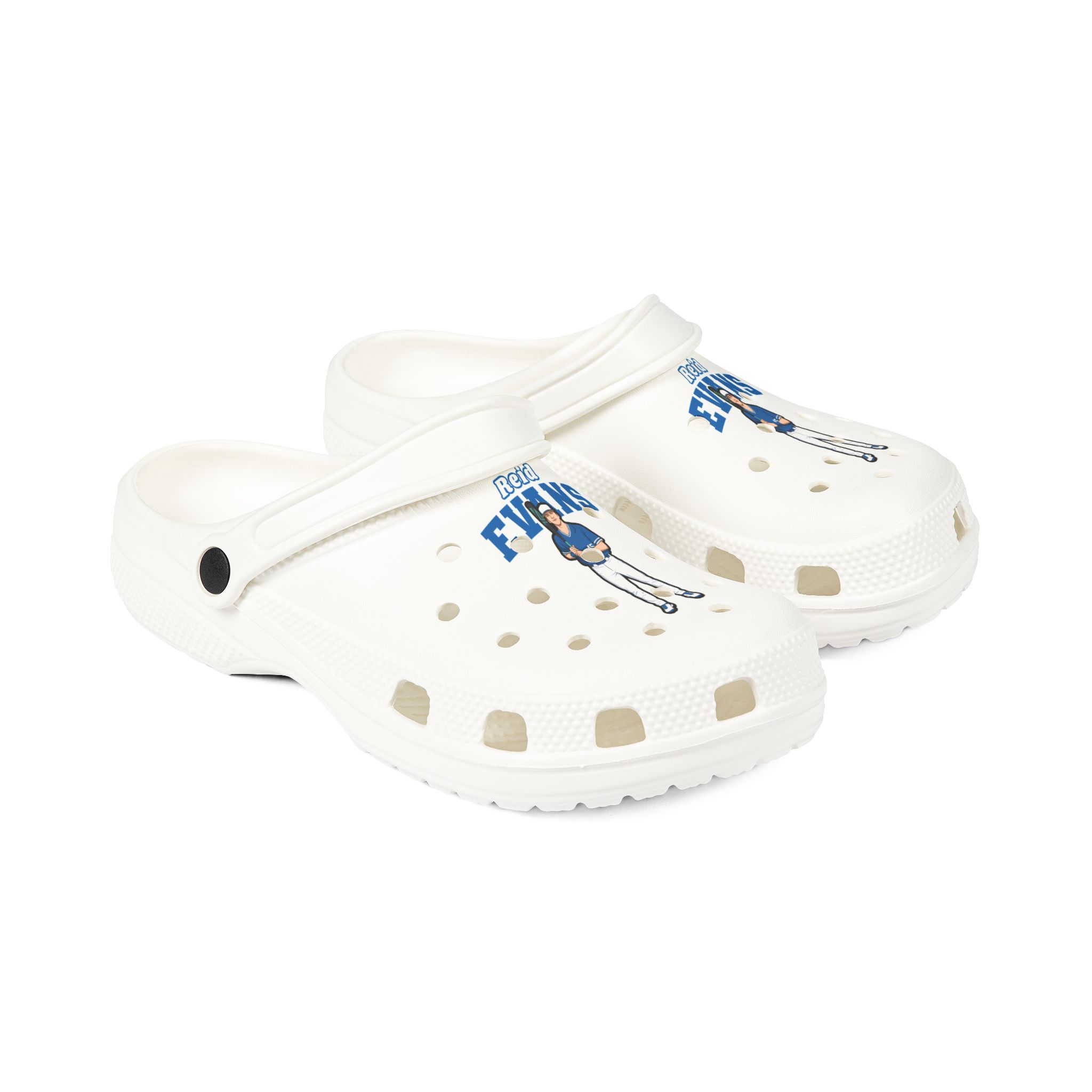 Rubber Clogs — character_name_arch in White
