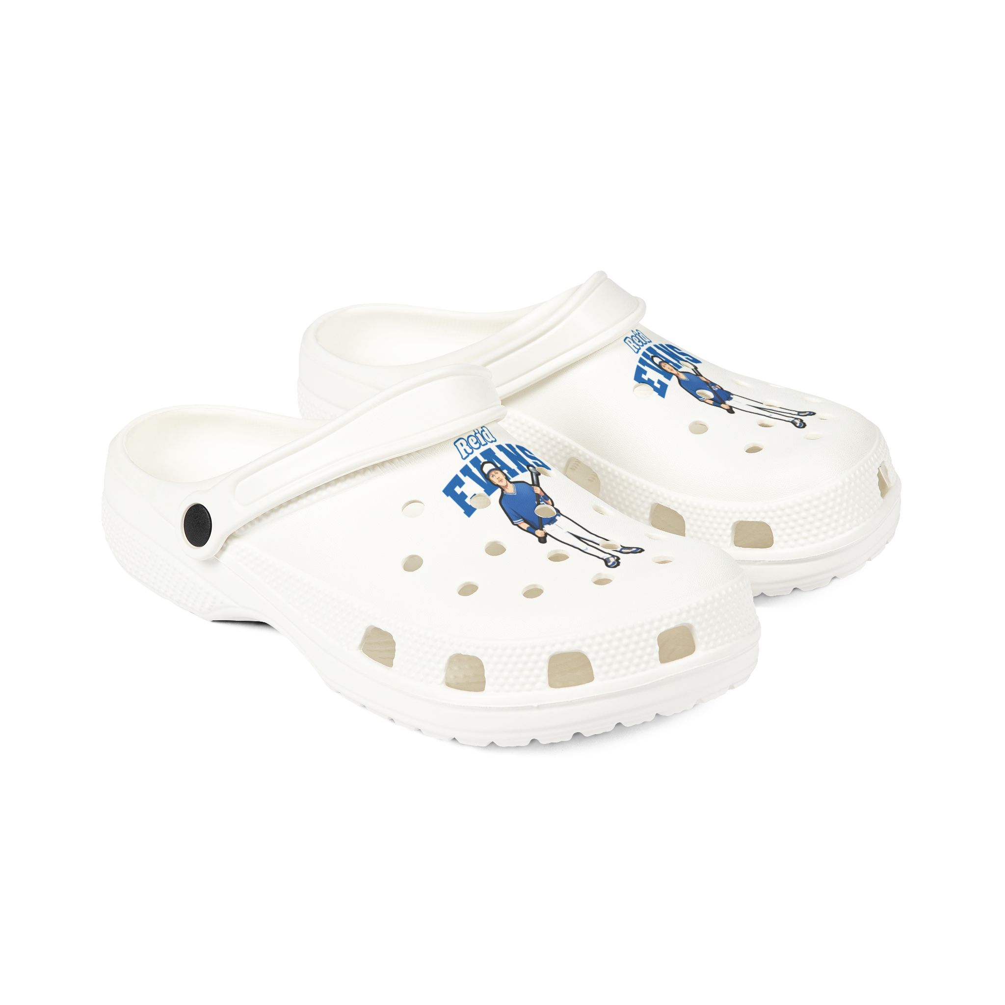 Rubber Clogs — character_name_arch in White