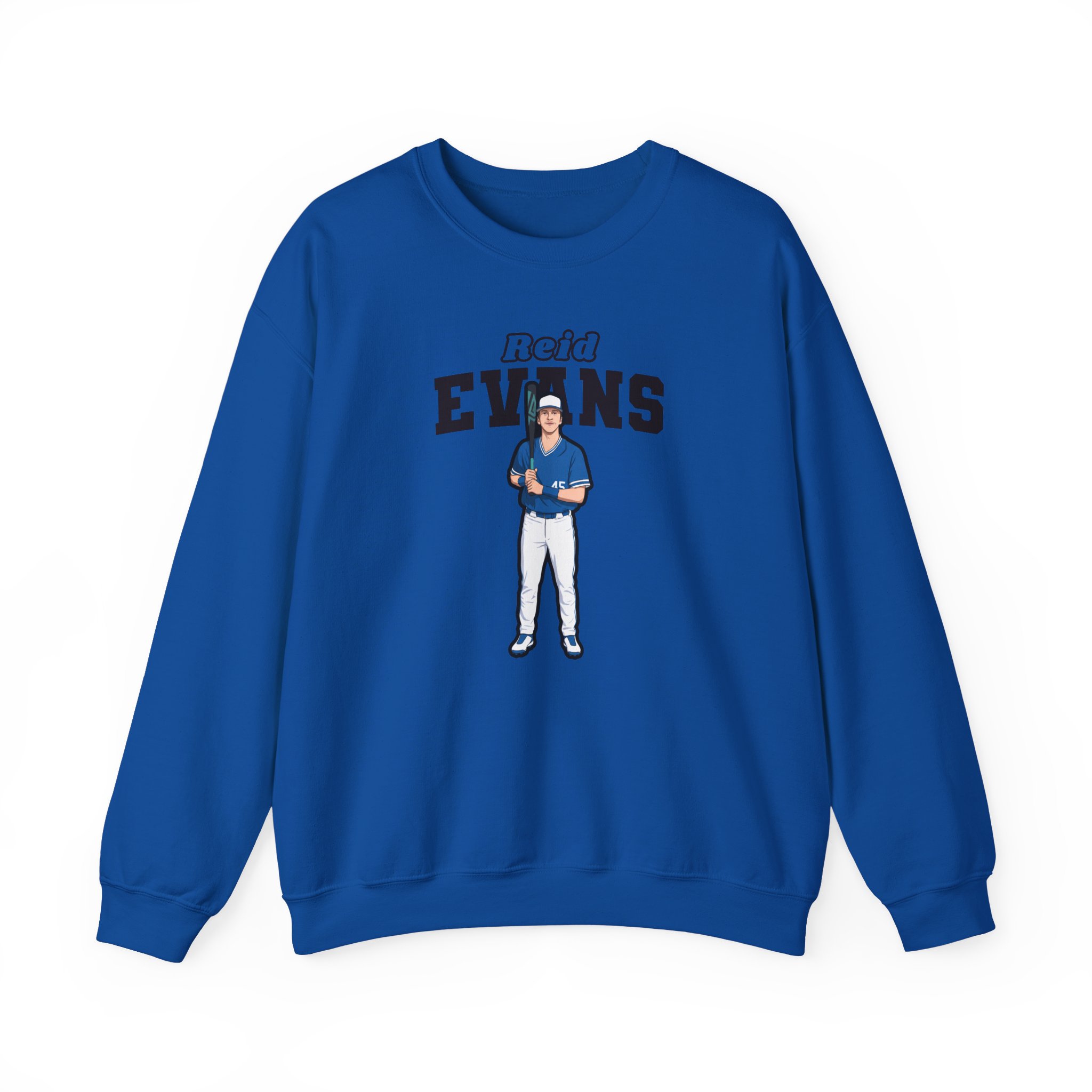 Crewneck Sweatshirt — character_name_arch in Royal