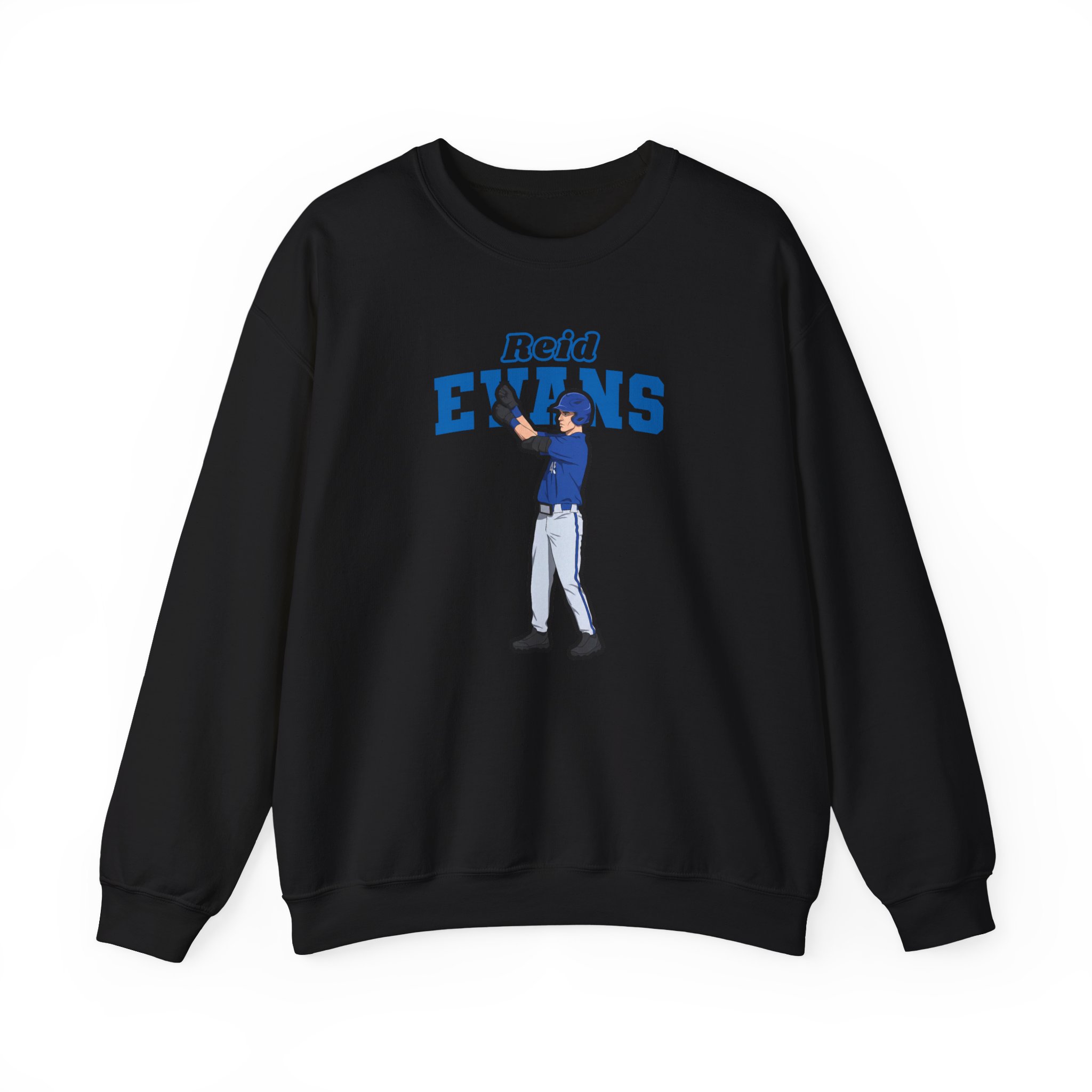 Crewneck Sweatshirt — character_name_arch in Black
