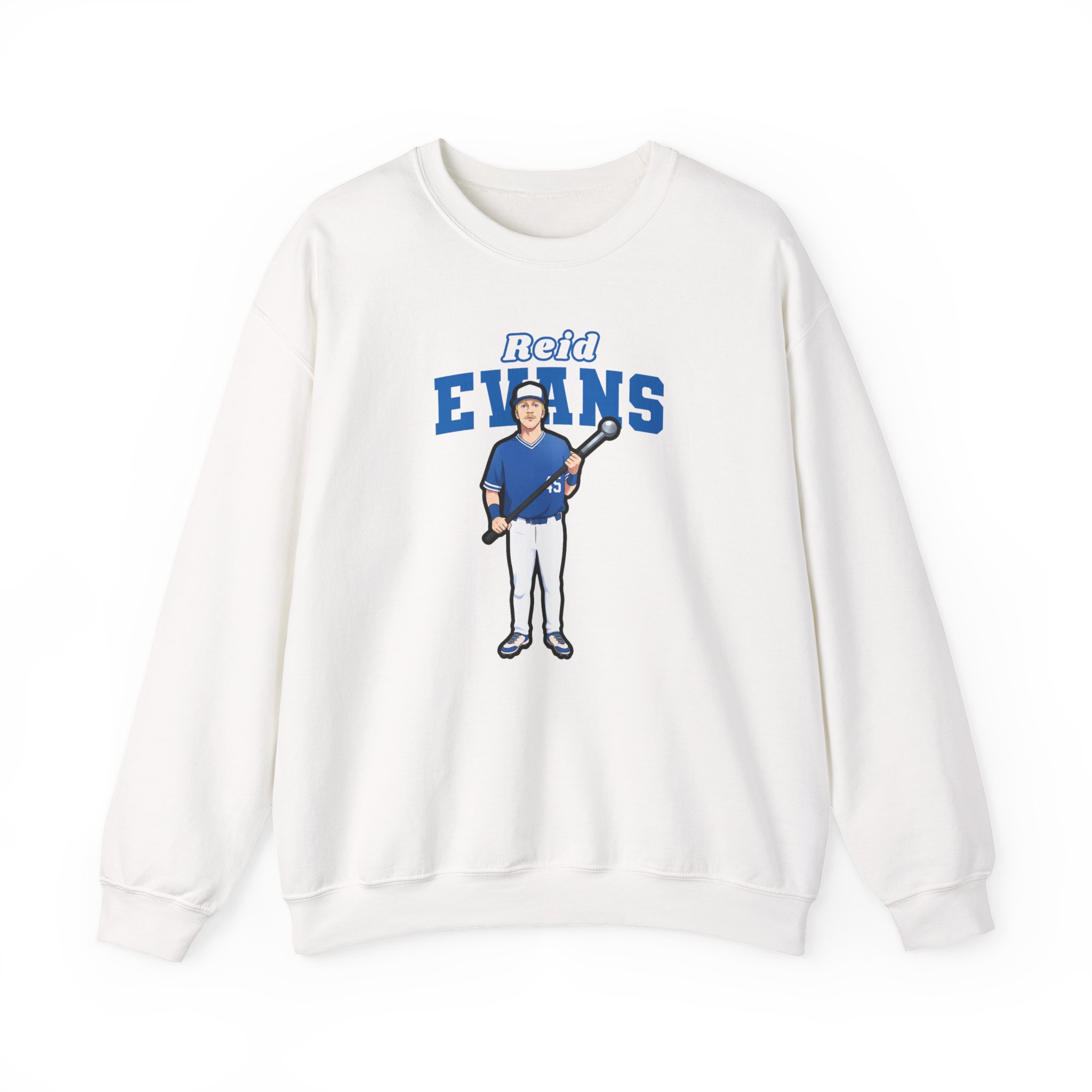Crewneck Sweatshirt — character_name_arch in White