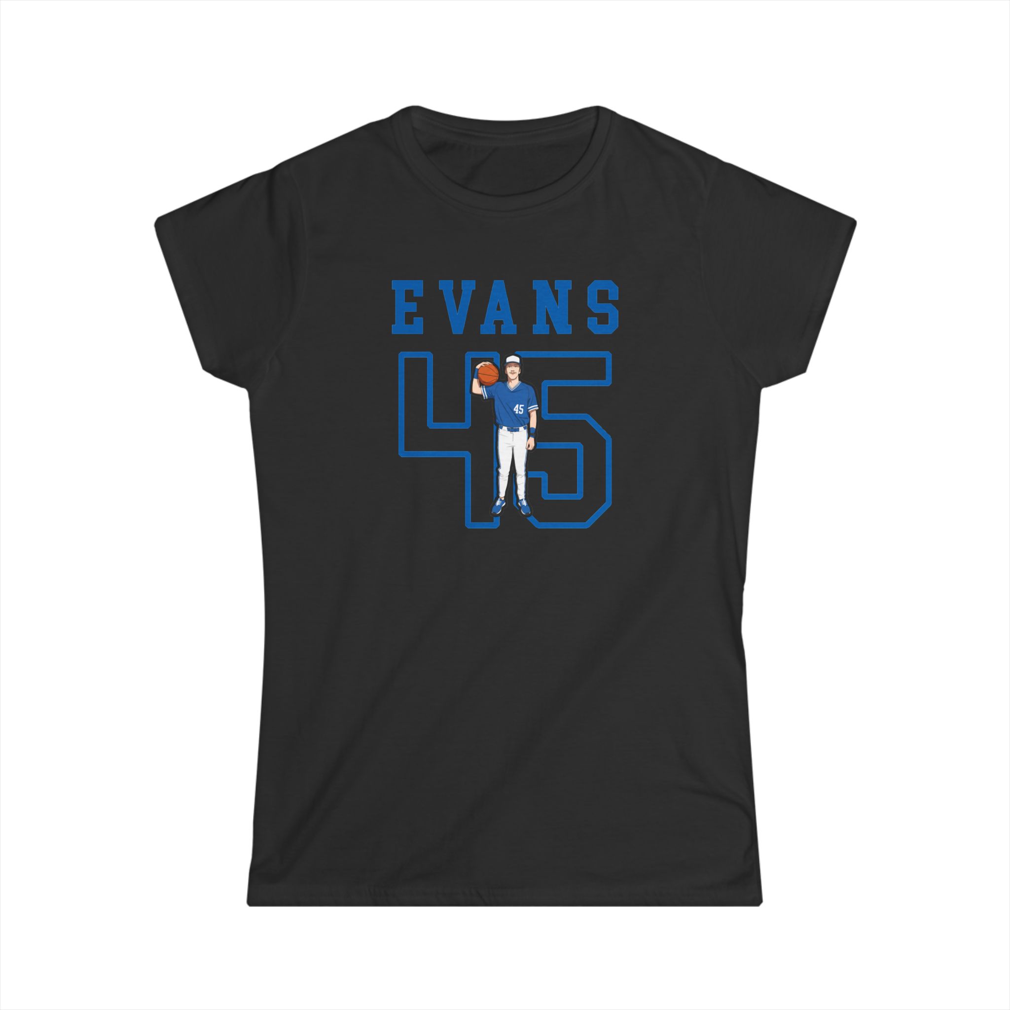 Women's Softstyle Tee — character_shirsey in Black