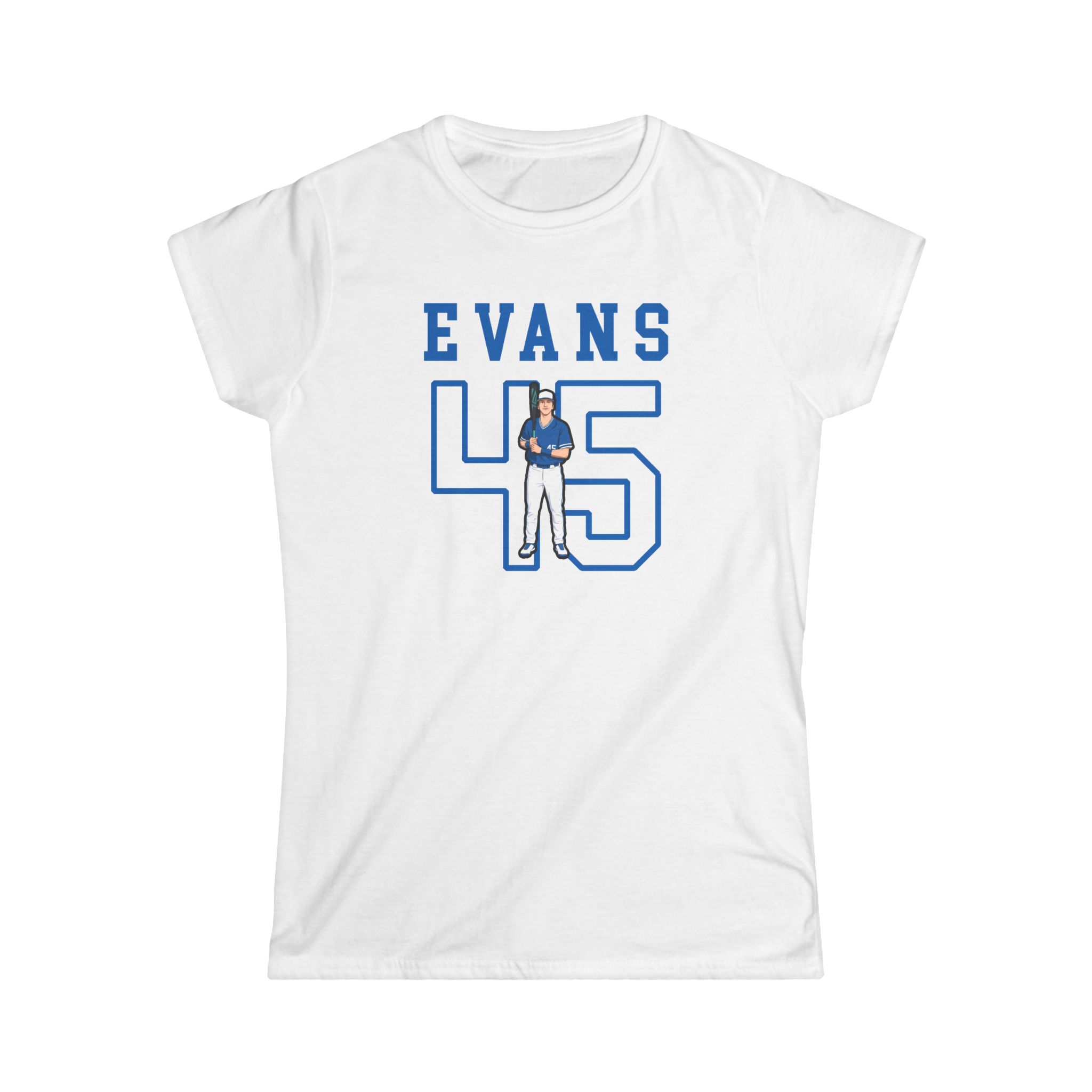 Women's Softstyle Tee — character_shirsey in White