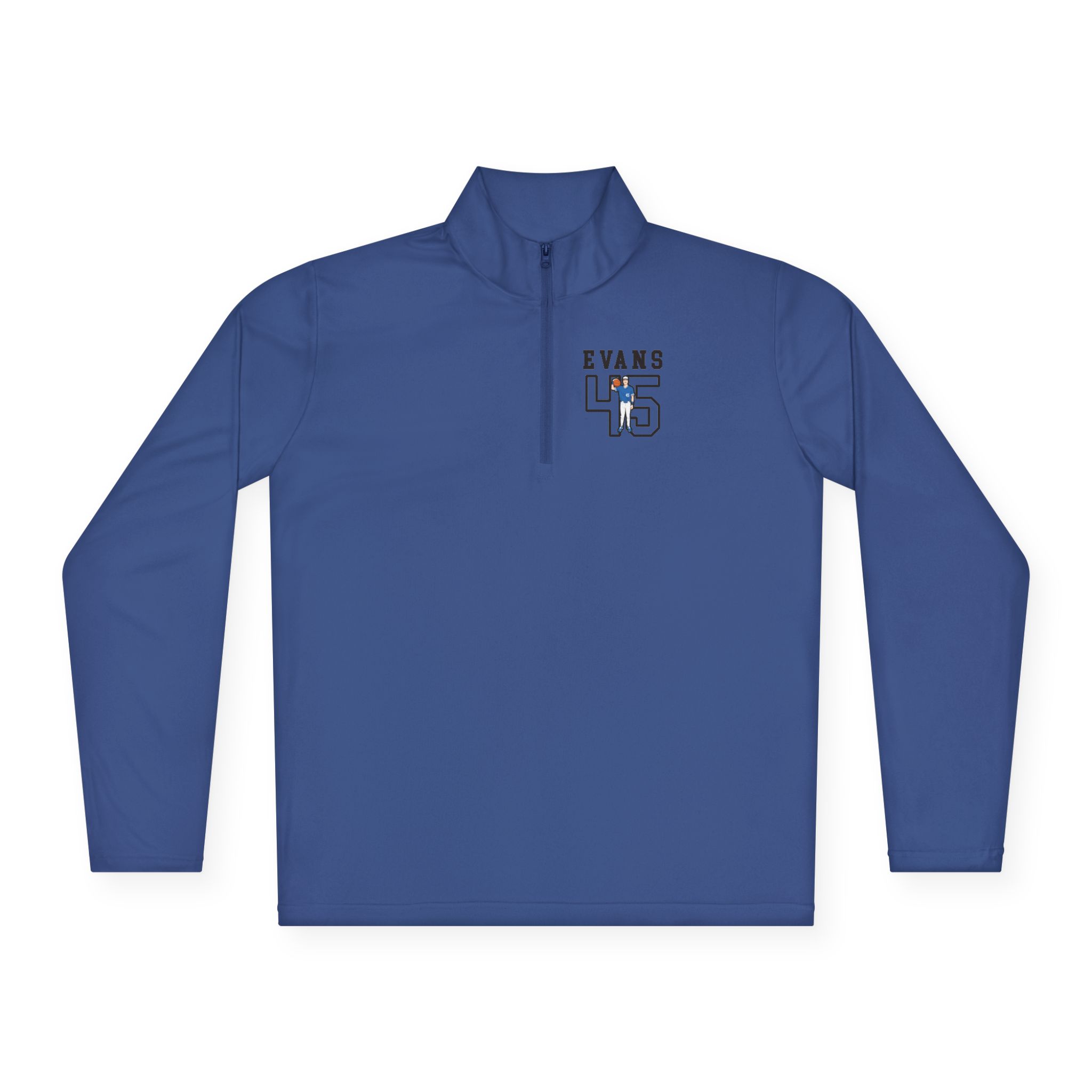Q-Zip Pullover — character_shirsey in Royal