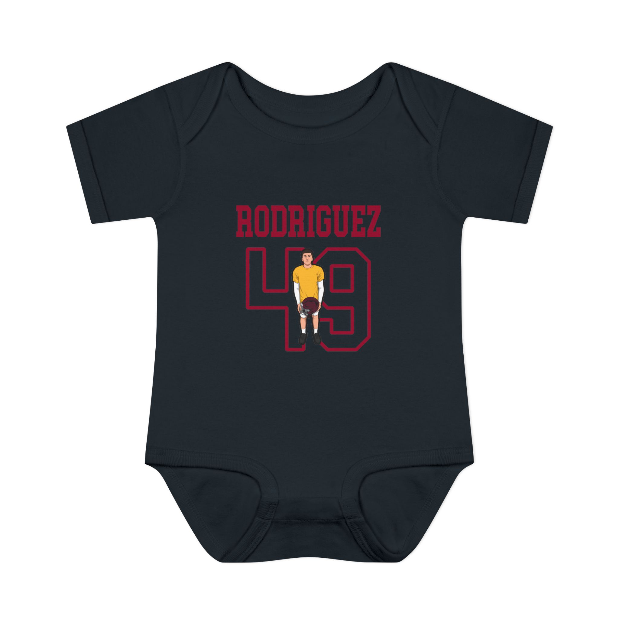 Baby Onesie — character_shirsey in Black