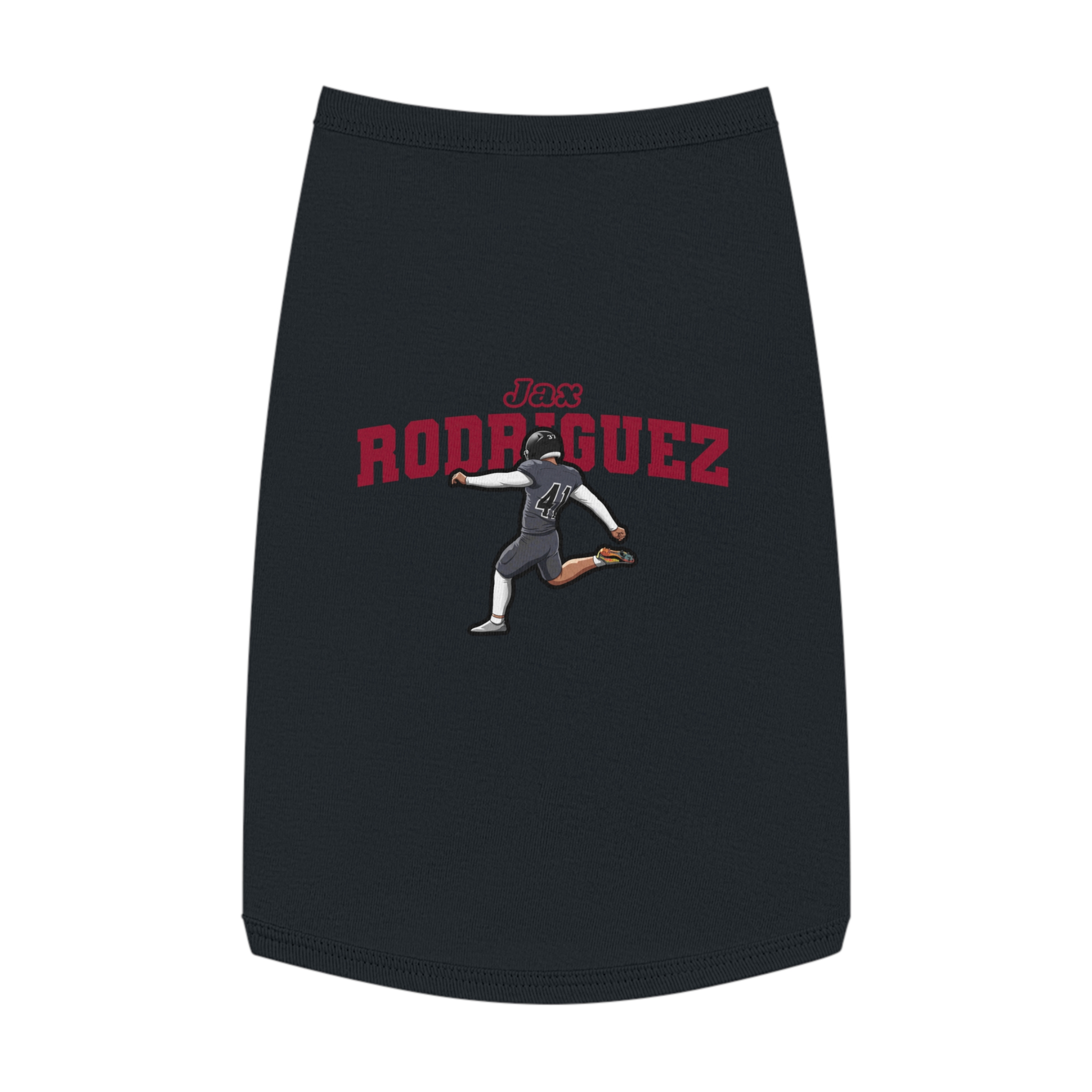 Pet Tank Top — character_name_arch in Black