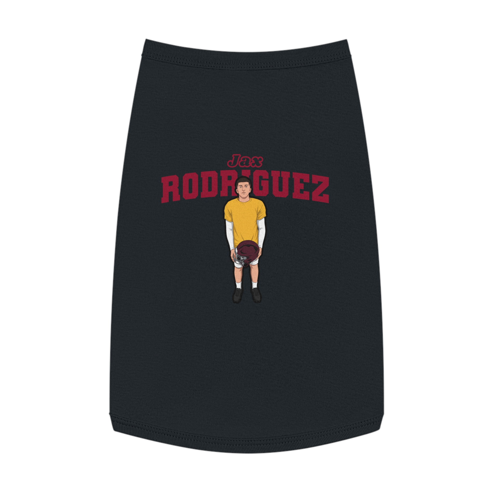 Pet Tank Top — character_name_arch in Black