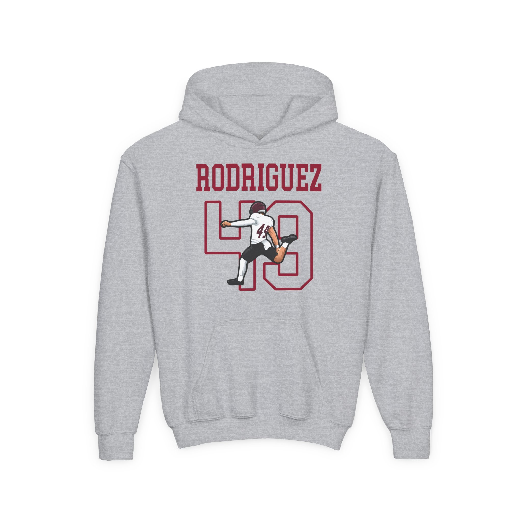 Youth Hoodie — character_shirsey in Grey