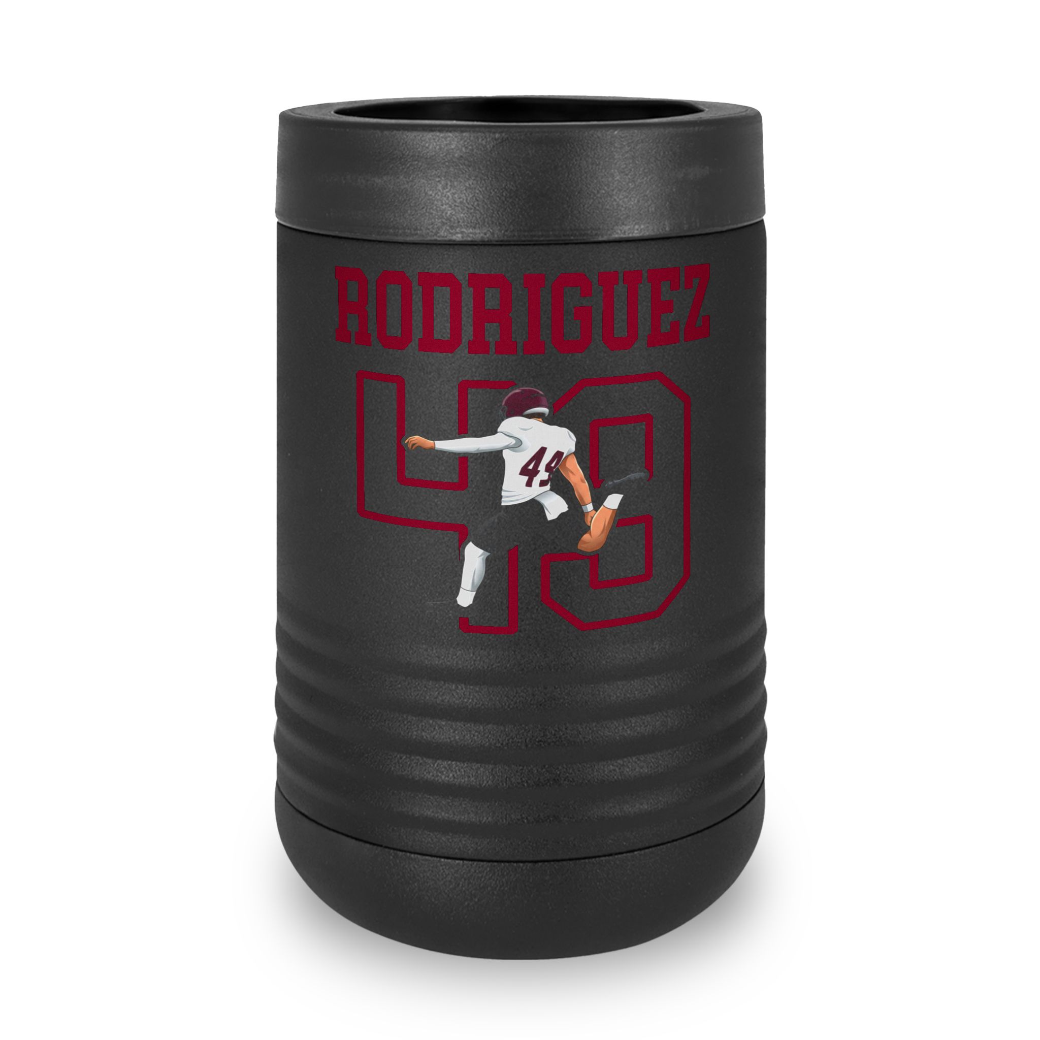 Stainless Can Cooler — character_shirsey in Black