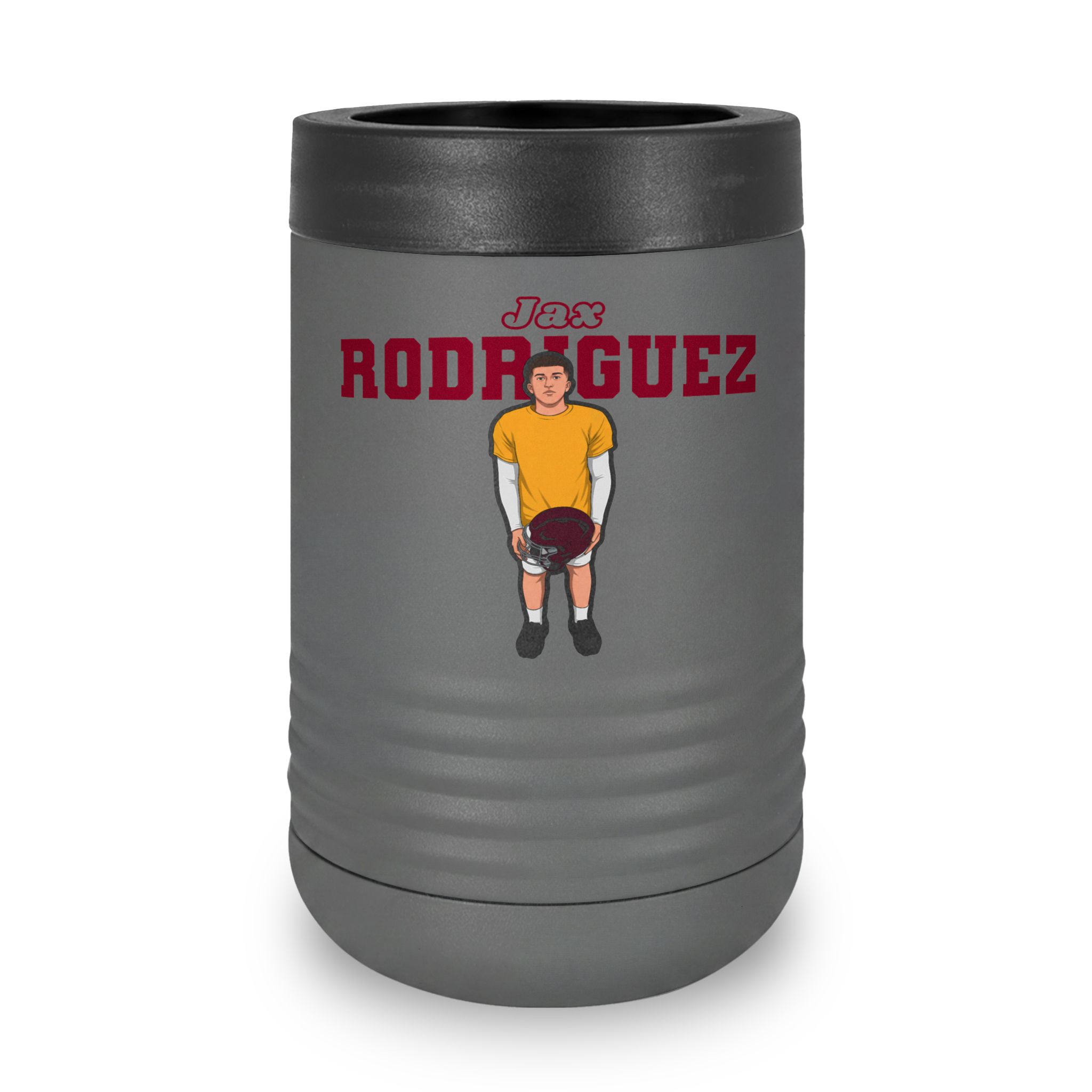 Stainless Can Cooler — character_name_arch in Grey