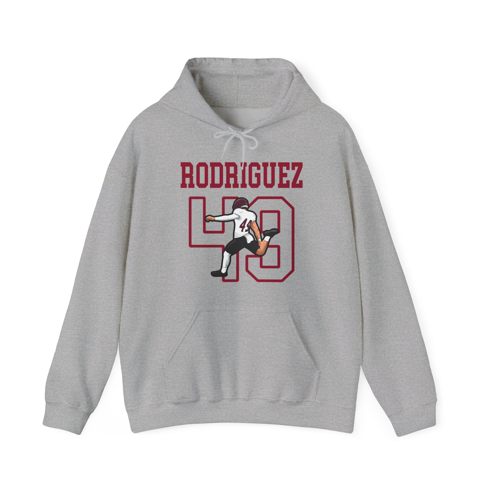 Hoodie — character_shirsey in Grey